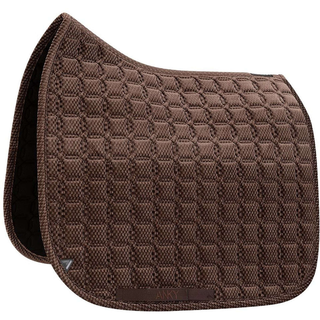 ANKY Tapis de Selle Check Velvet XB25003 Dressage Deep Taupe