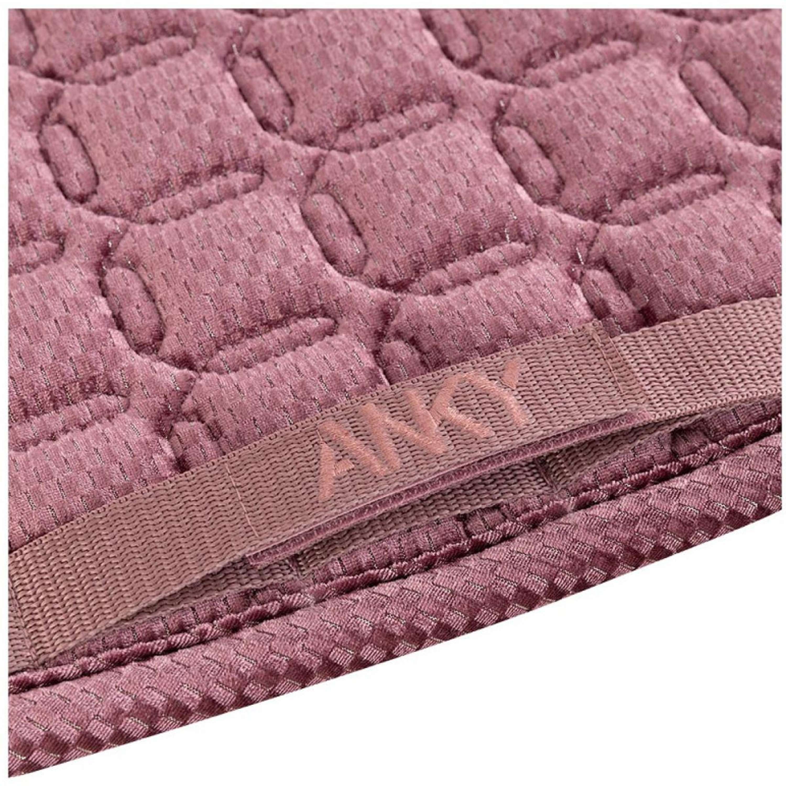 ANKY Tapis de Selle Check Velvet XB25003 Dressage Mellow Mauve