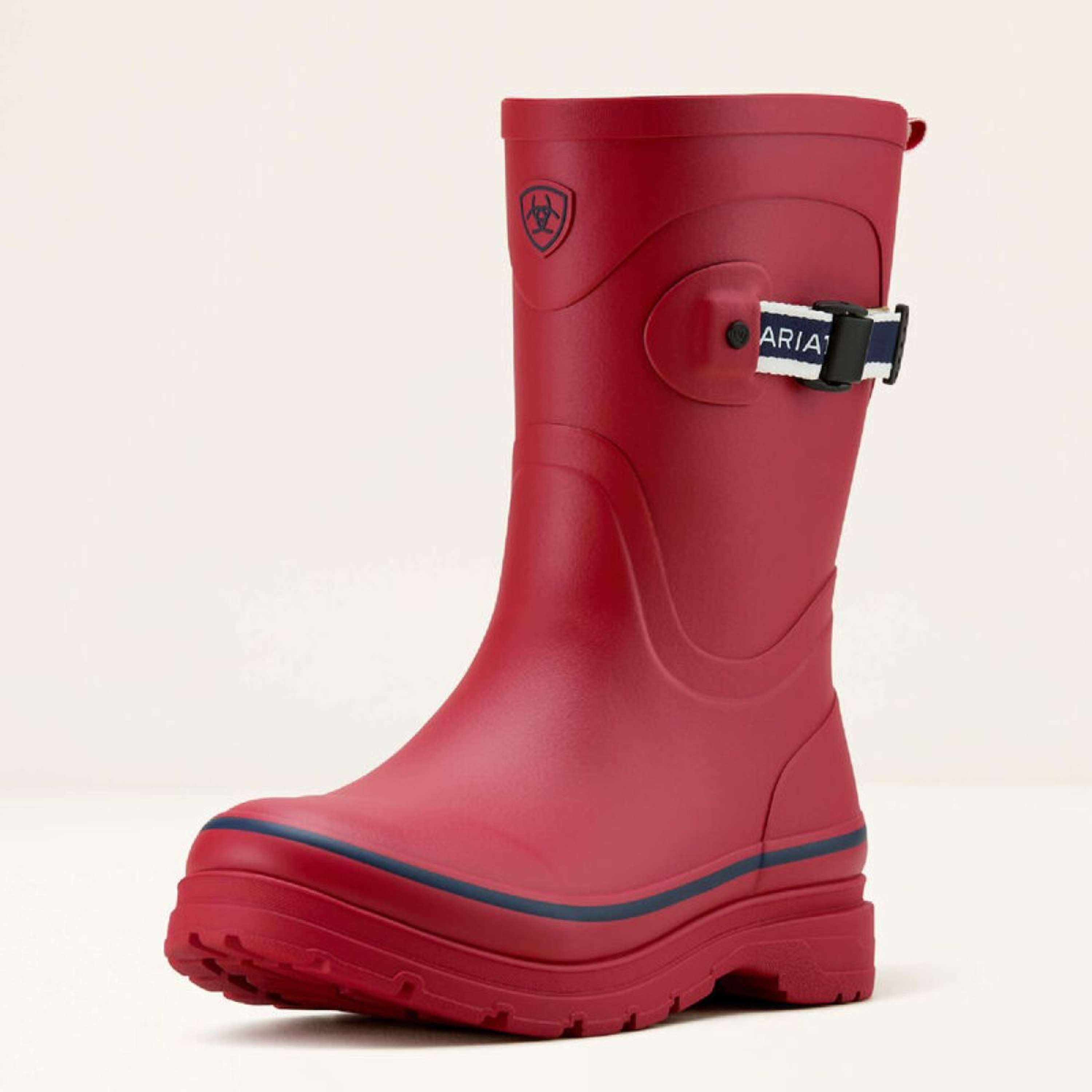 Ariat Bottes de pluie Kelmarsh Mid Femme Rouge Team/Bleu Marine