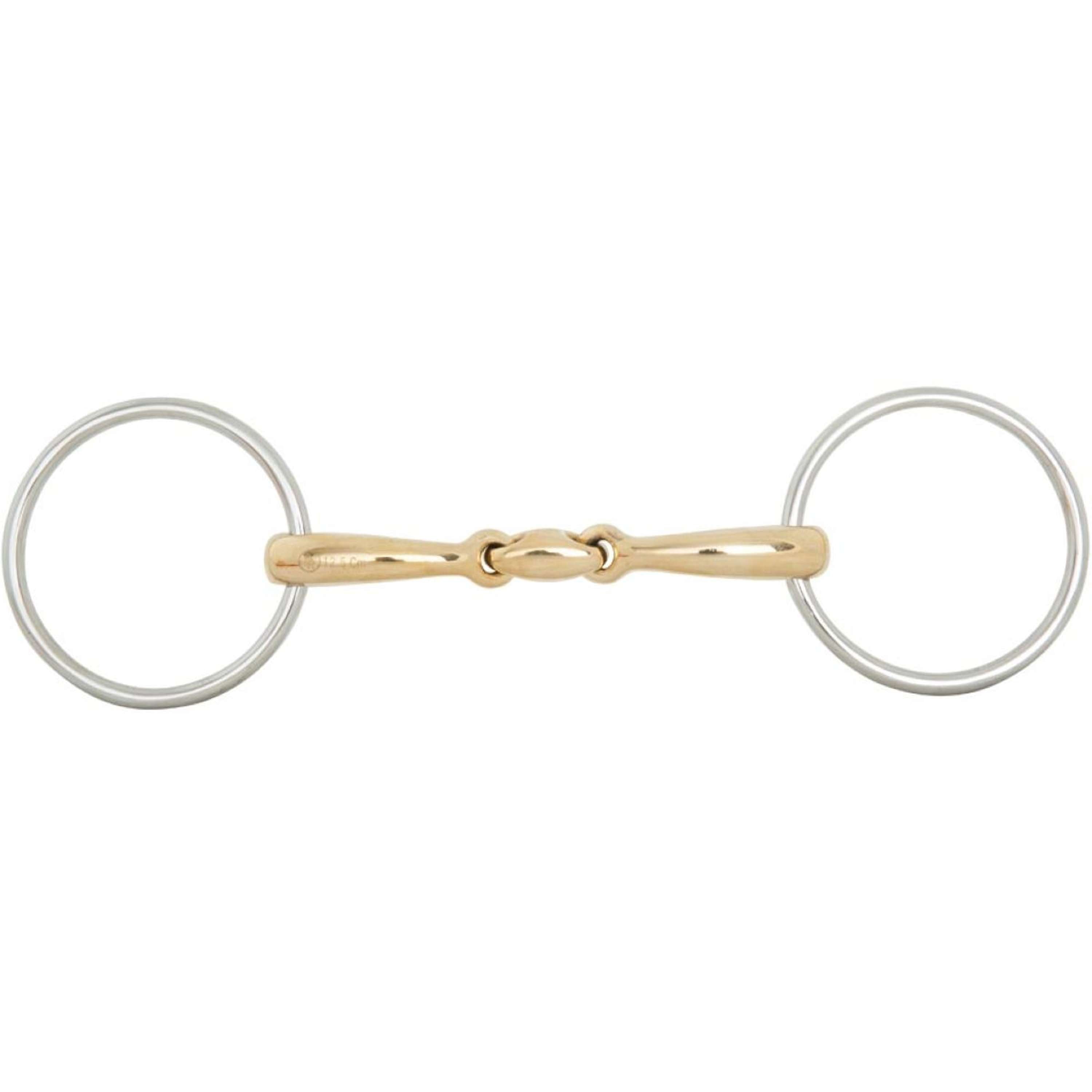BR Mors de Filet Soft Contact Double Brisure Courbé 12mm