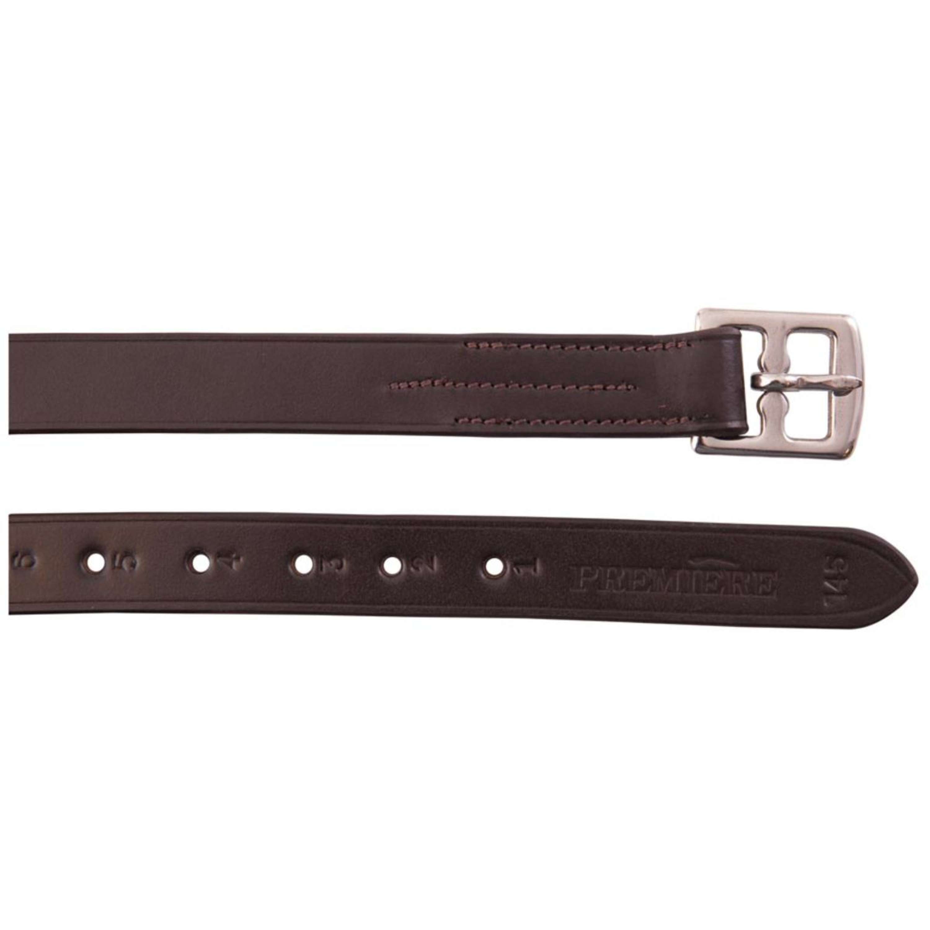 Premiere Étrivières Cuir Boucles Acier Inoxydable Marron