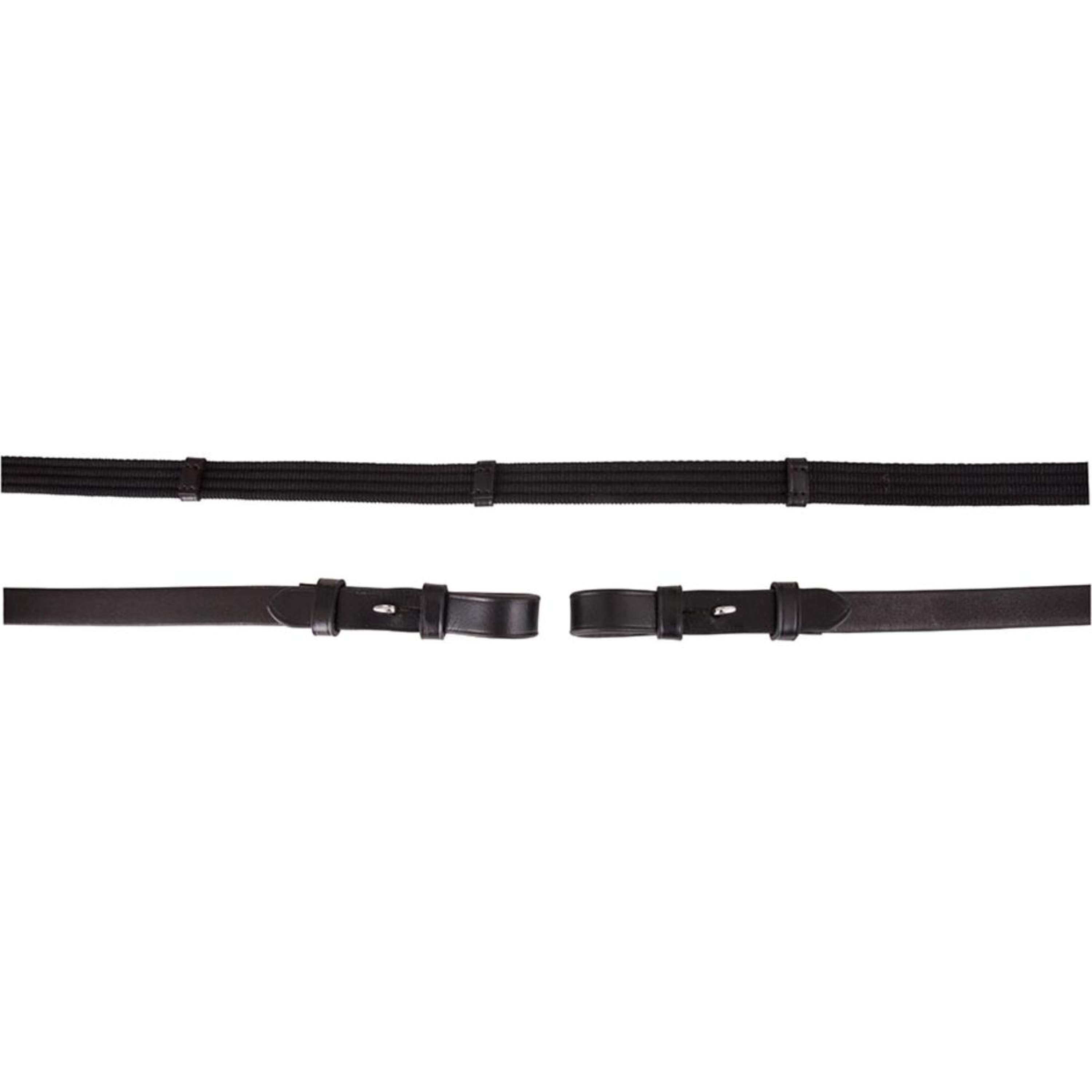 Premiere Rênes Linge 19mm avec Fermeture Boucle Noir