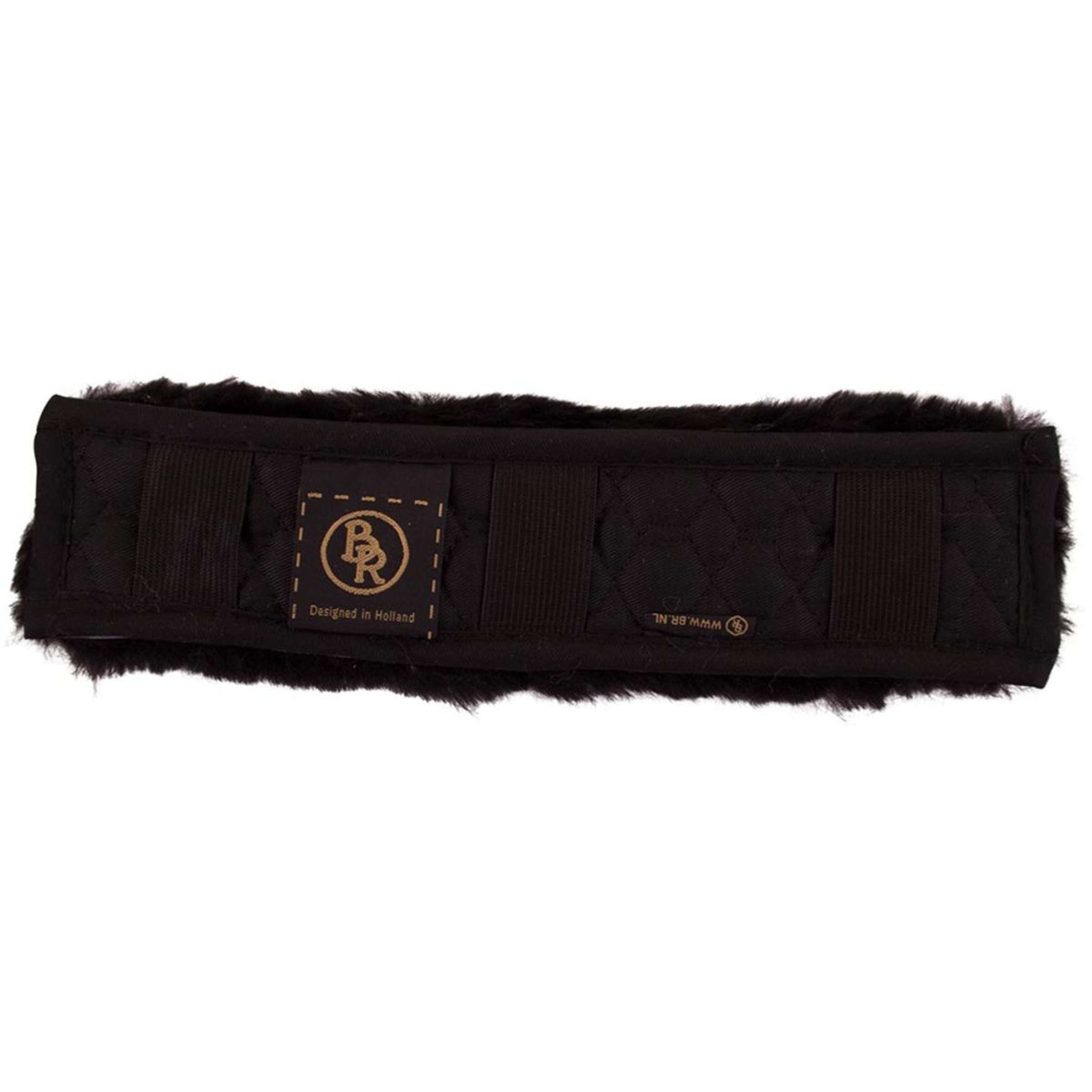 BR Fourreau Muserolle Peau de mouton 28cm Noir/Noir