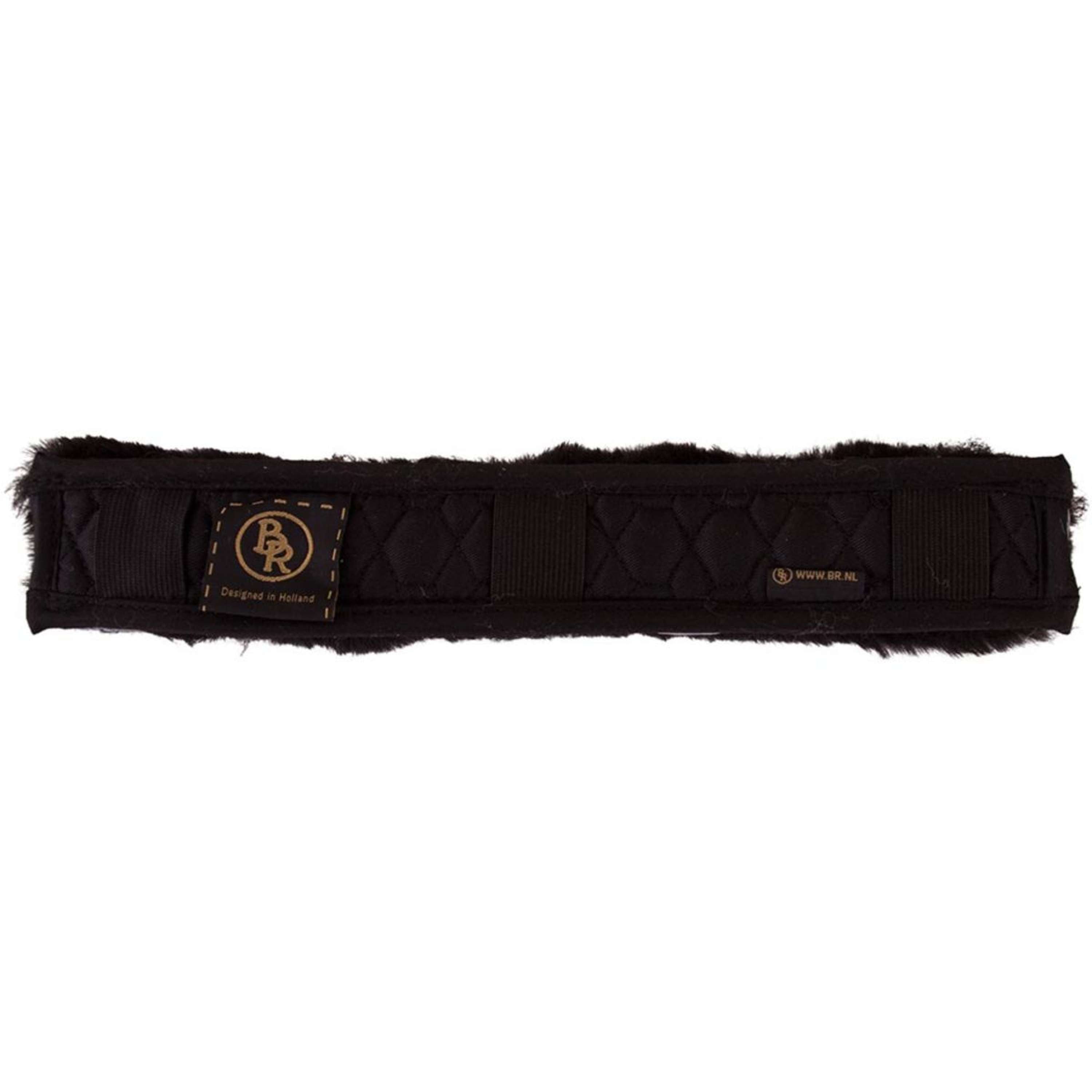 BR Protection Têtière Peau de mouton 32cm Noir/Noir