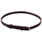 BR Lanière pour Muserolle avec Boucle Ronde Noir/Argent