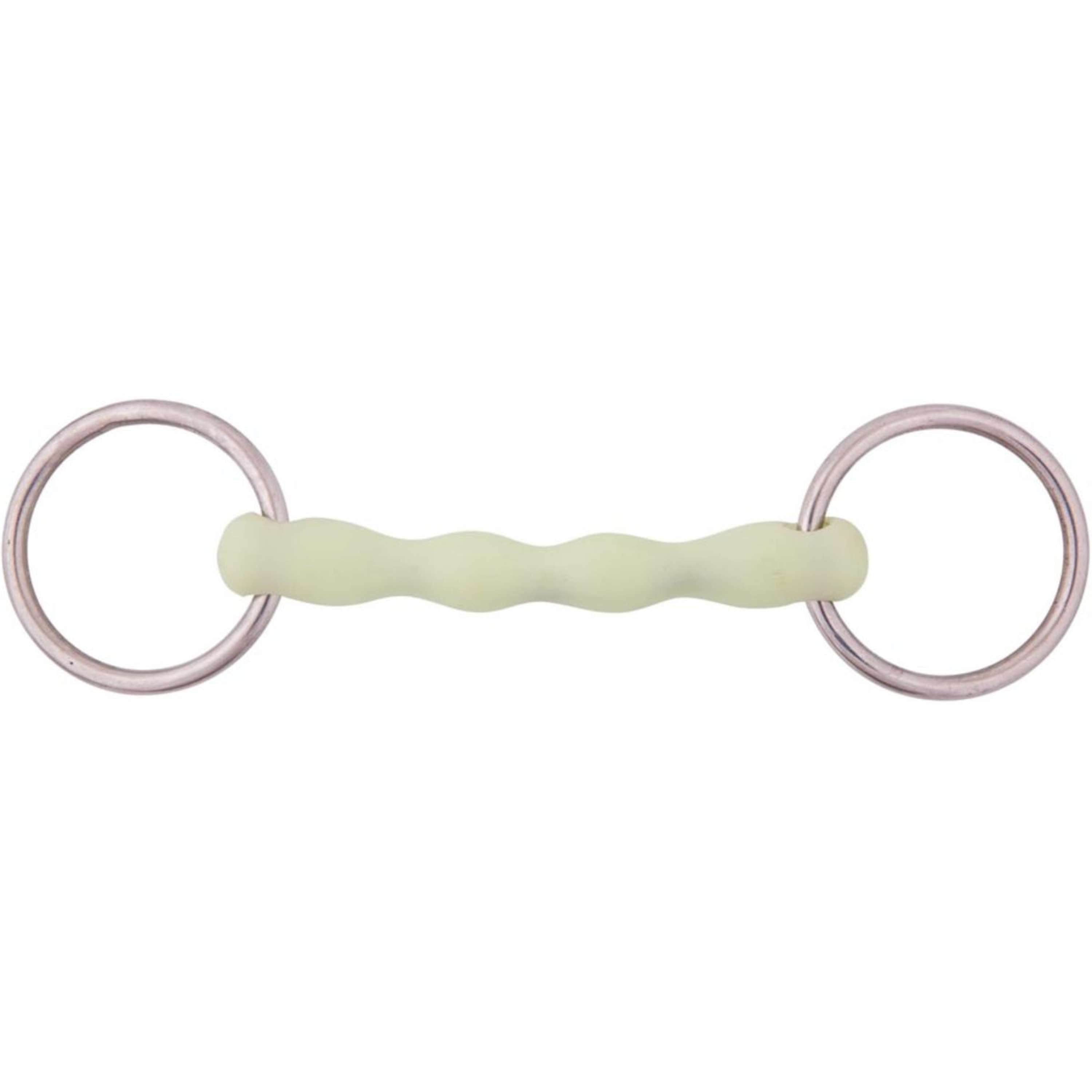 BR Mors de Filet Caoutchouc Apple Mouth 20mm Non Brisé RVS