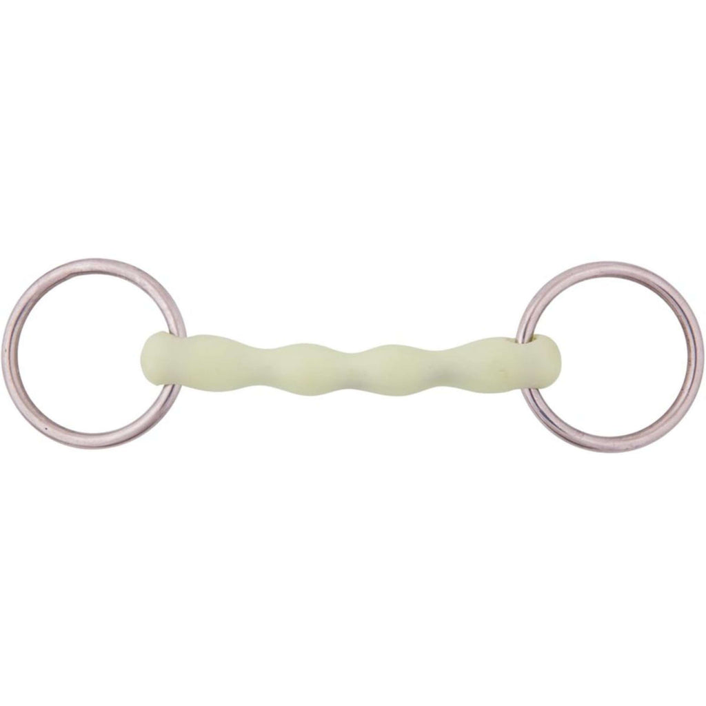 BR Mors de Filet Caoutchouc Apple Mouth 20mm Non Brisé RVS