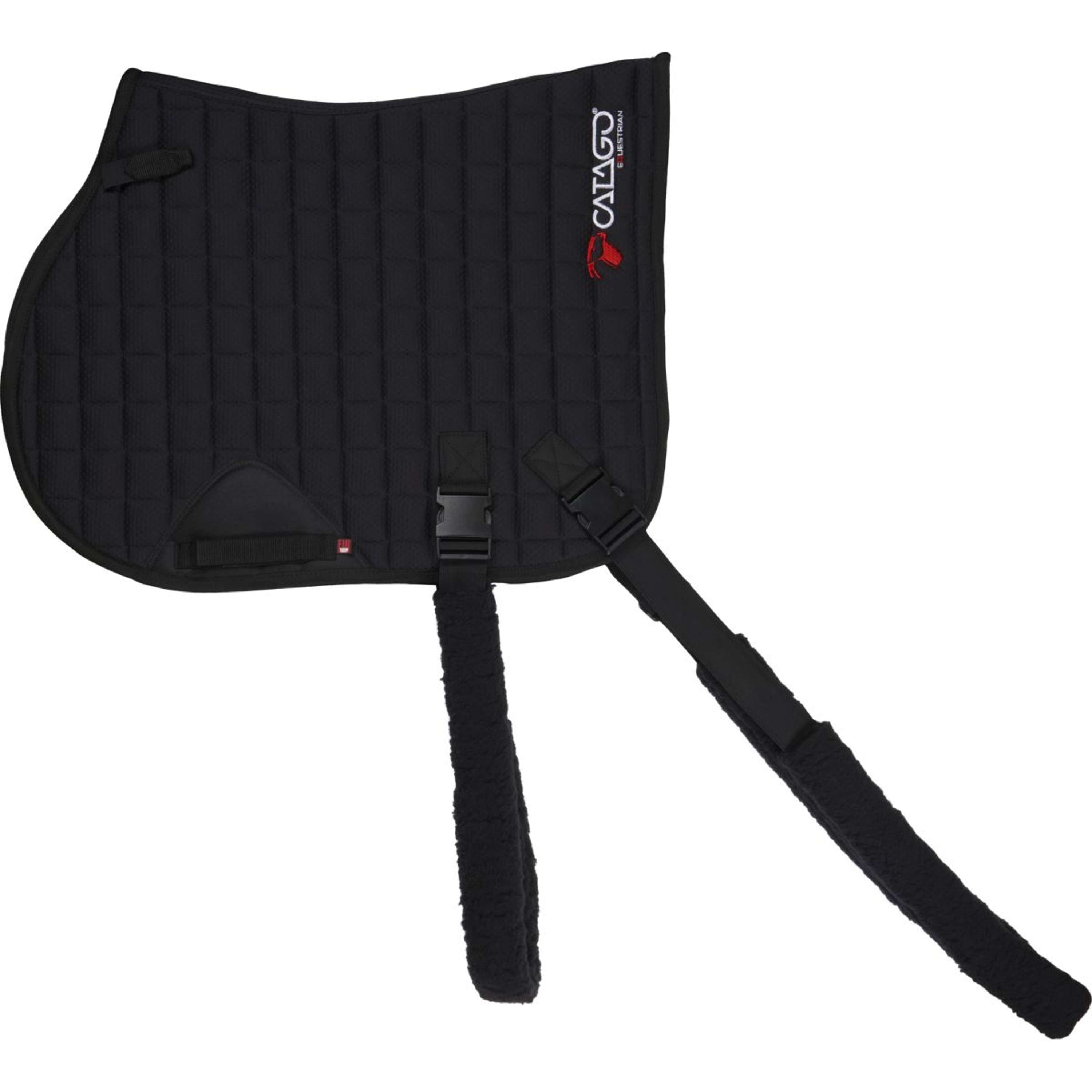 Catago Tapis de Selle FIR-Tech avec Élastique Polyvalent Noir