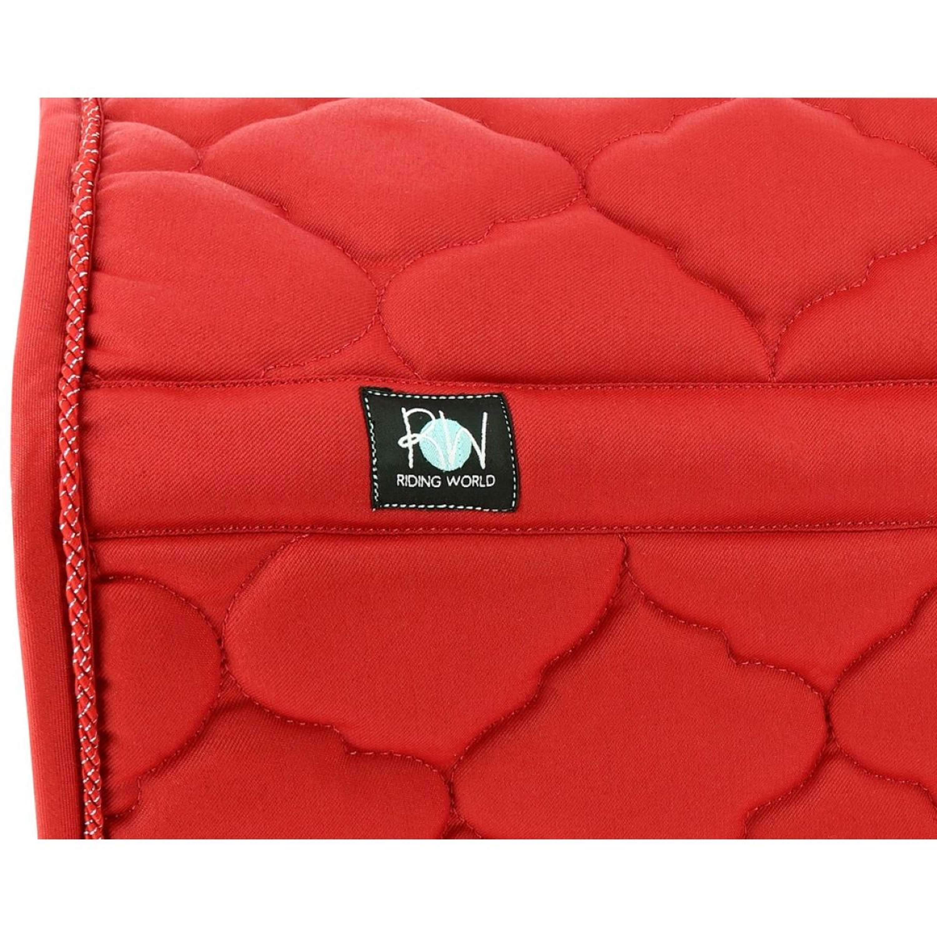Riding World Tapis de Selle Rope Rouge
