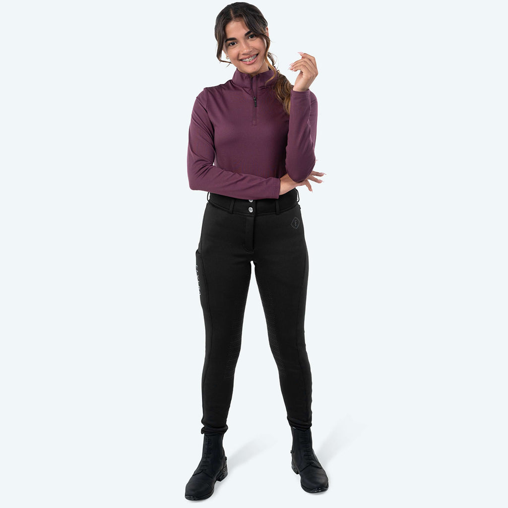 Elvera Equestrian T-shirt Randonnée EEChanel Aubergine