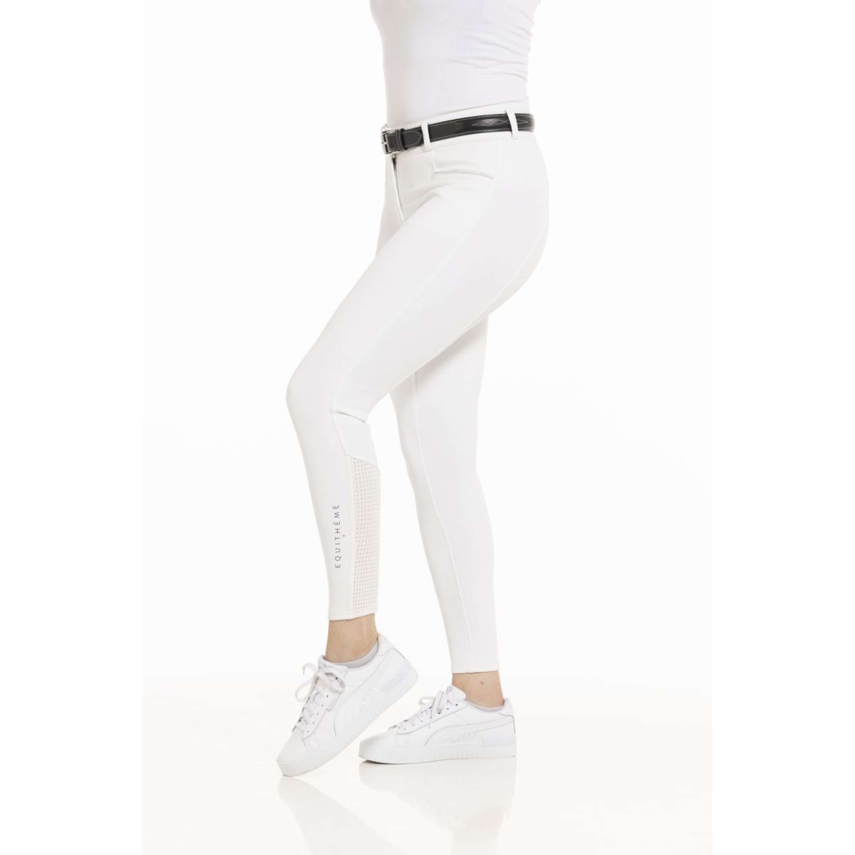 EQUITHÈME Pantalon d'Équitation Claudine Blanc