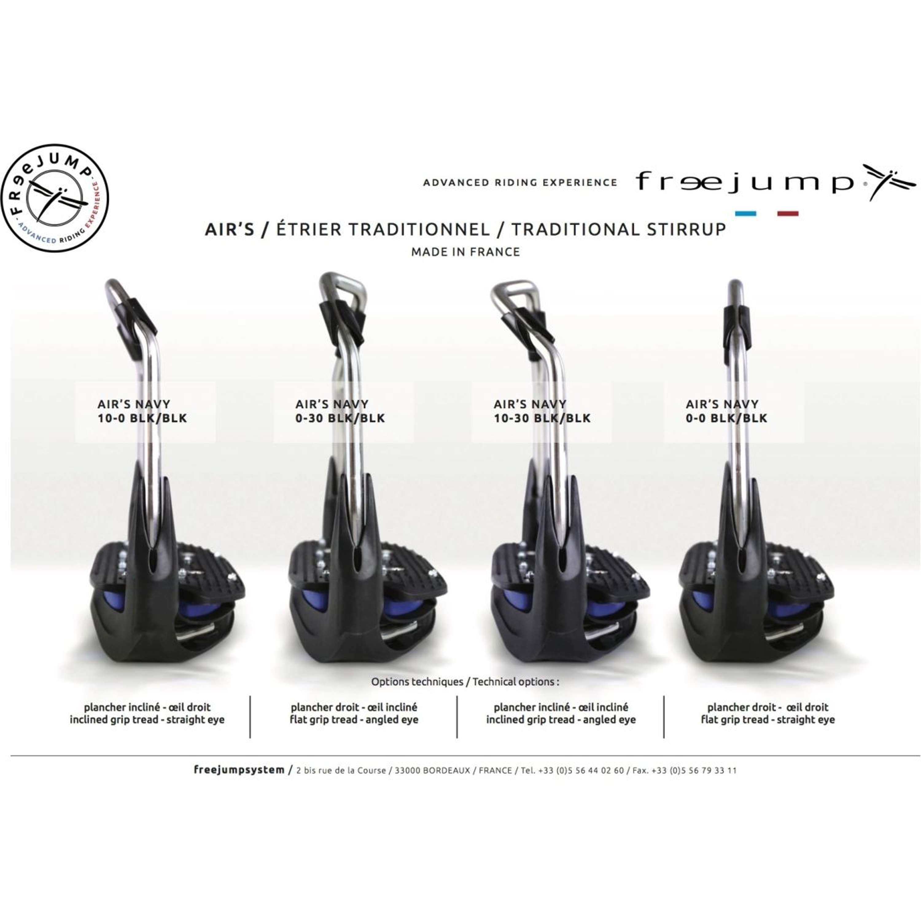 Freejump Étriers AirS Full Black Noir