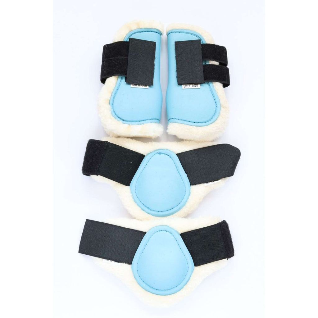 HB Guêtres Teddy Bleu clair