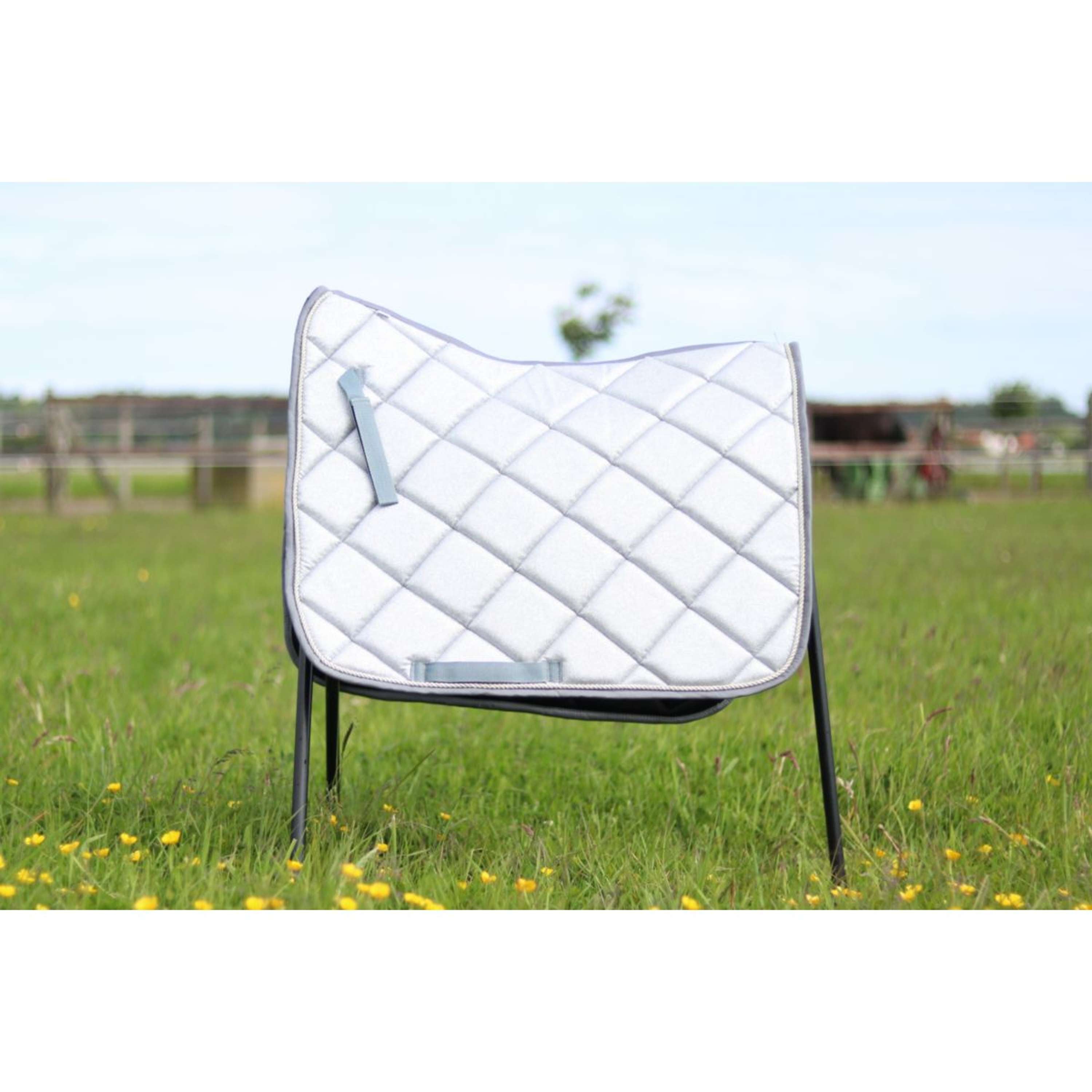 HB Tapis de Selle Sparkling Glitter Sauter Argent