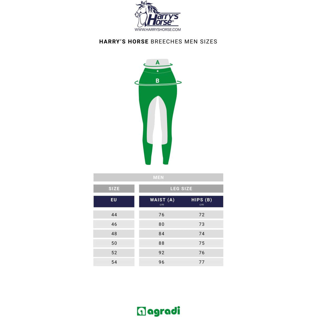 Harry's Horse Pantalon d'Équitation Liciano Hommes Full Grip Marin