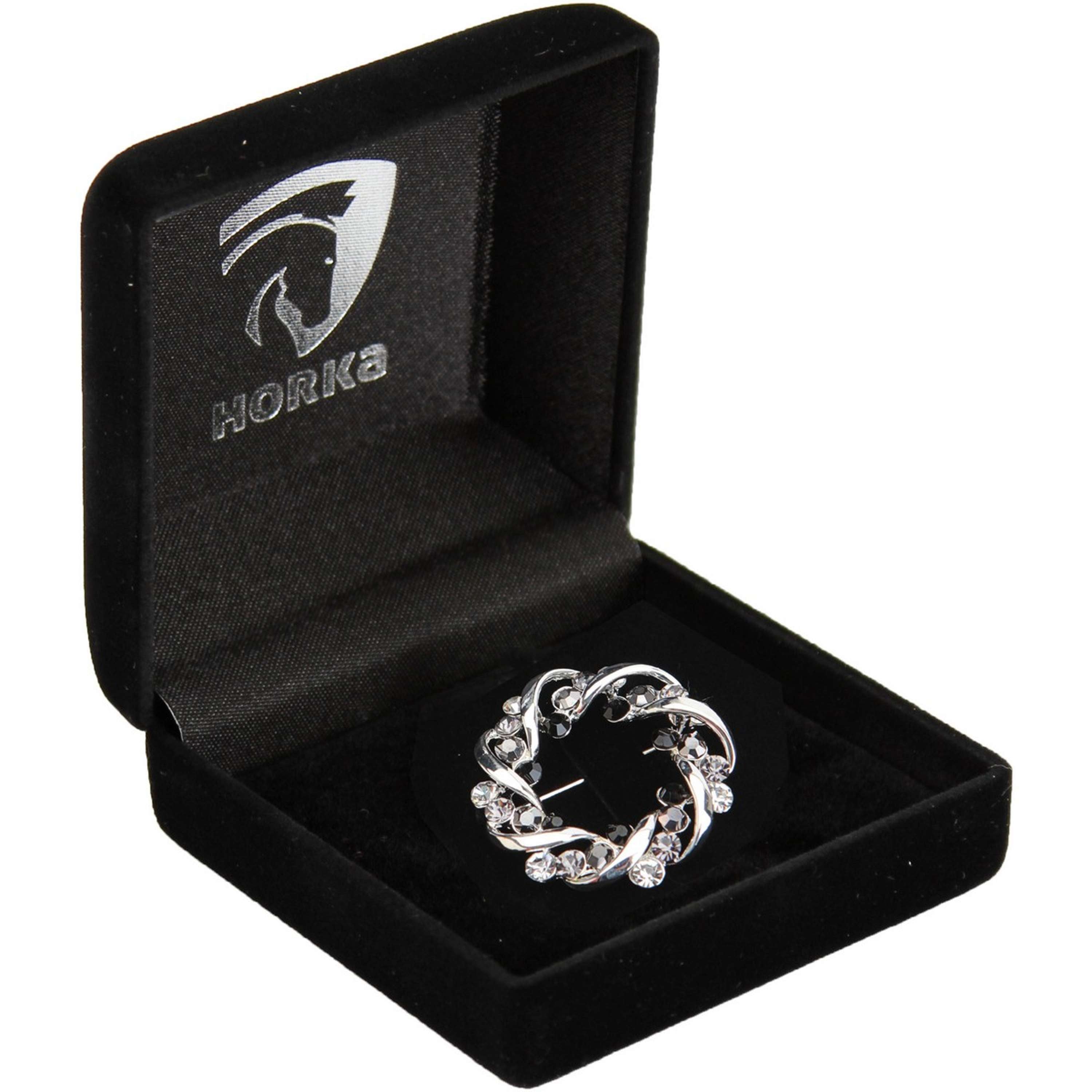 HORKA Epingle à Plastron Crown Noir/Argent