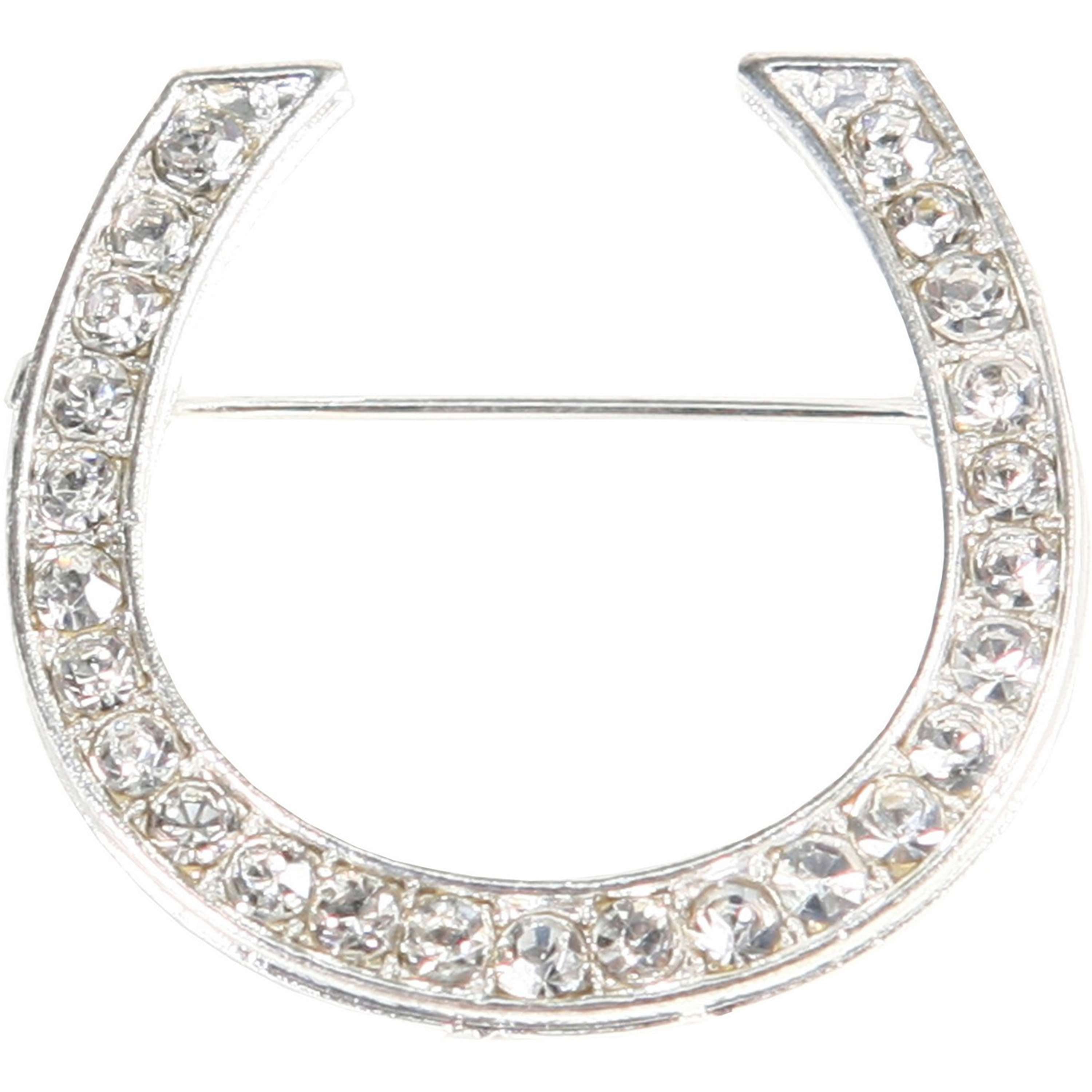 HORKA Epingle à Plastron Fer à Cheval Argent