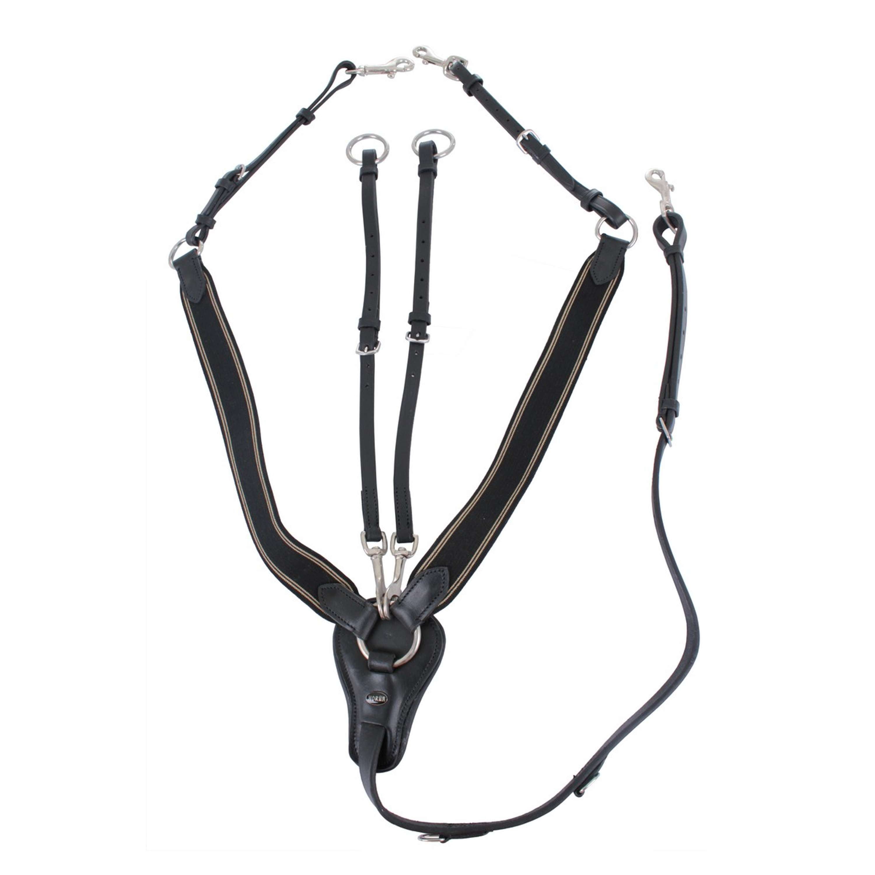 HORKA Collier de Chasse Élastique Noir/Argent