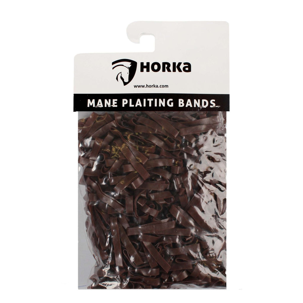 HORKA Élastiques pour le Tressage Breed Marron
