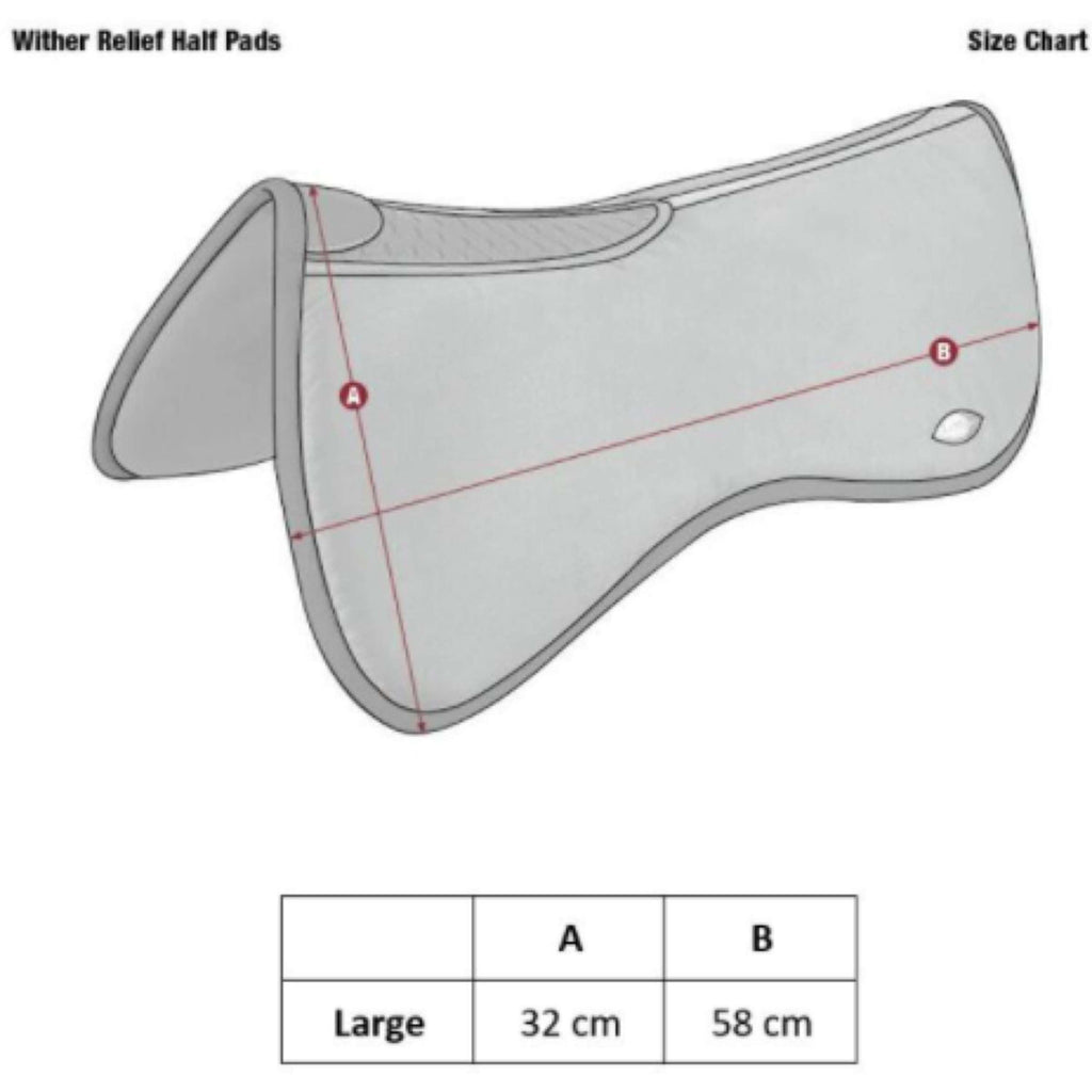 LeMieux Amortisseur Wither Relief Memory Foam Half Marin