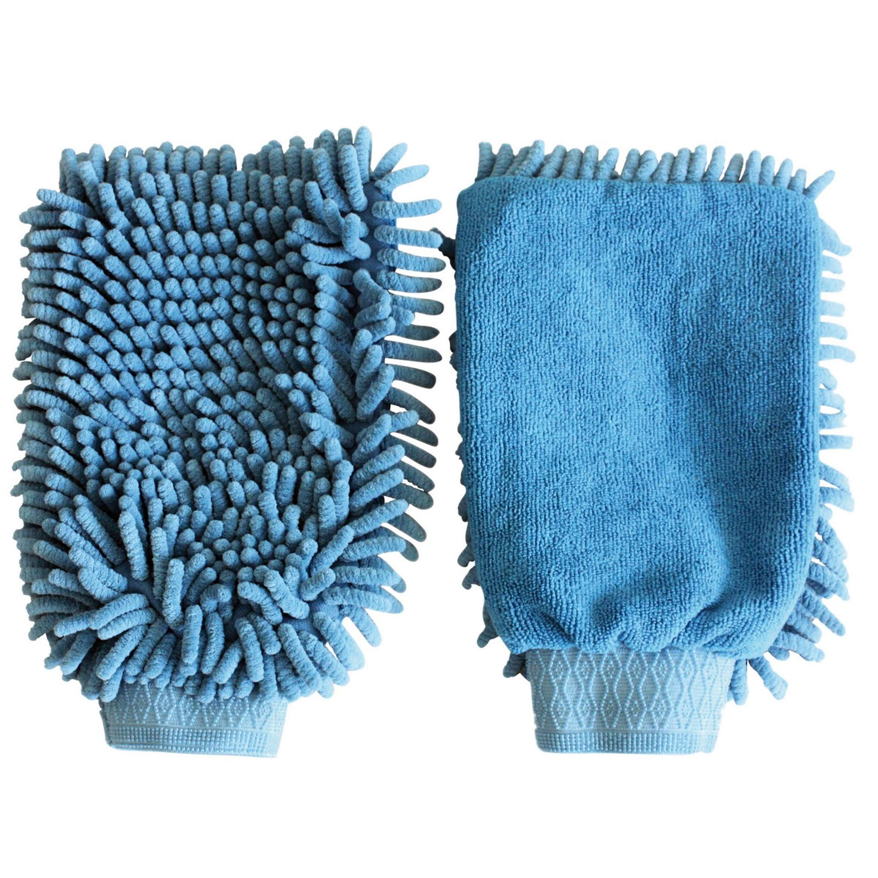 Kerbl Gant de Lustrage Microfibre Bleu