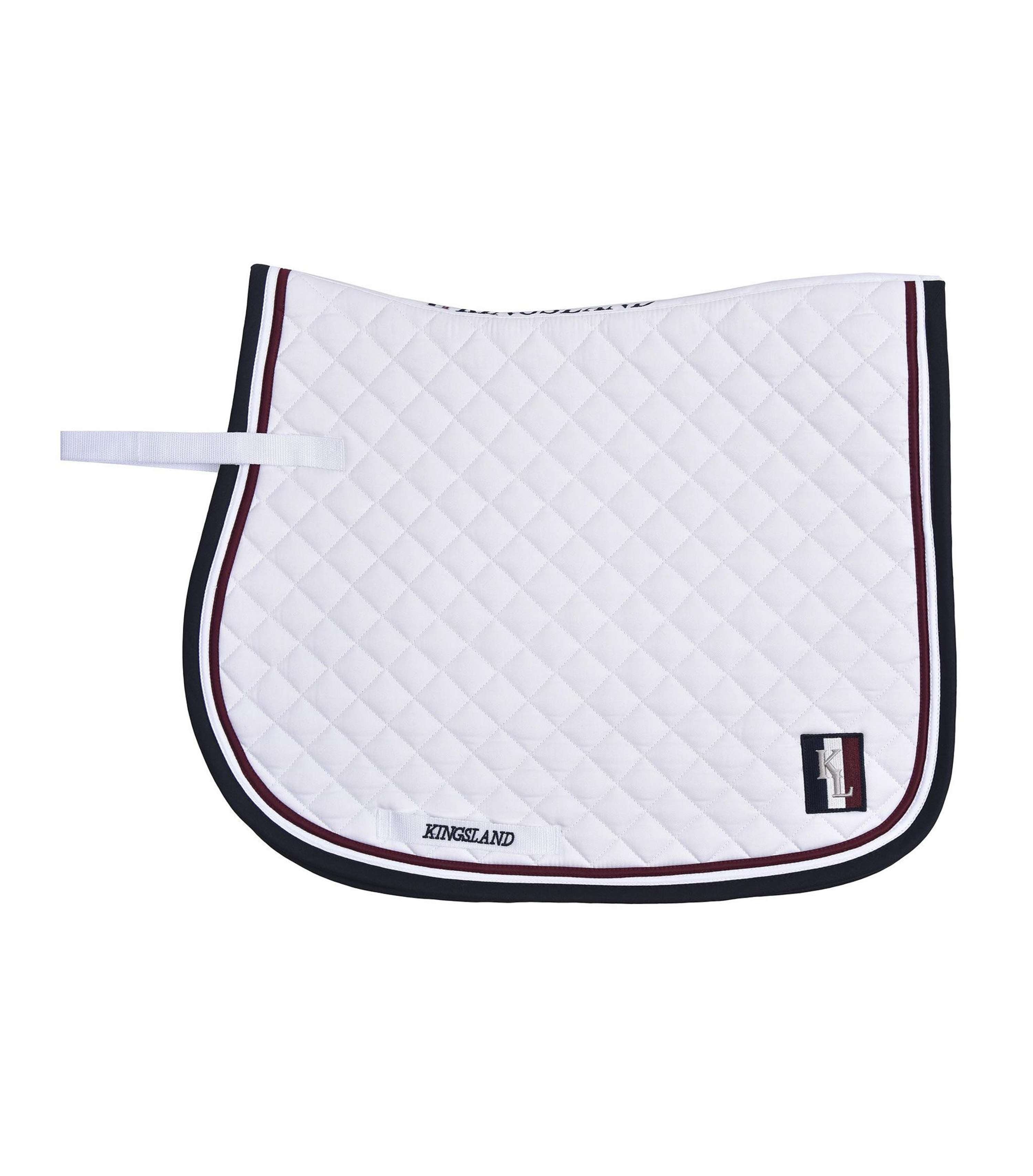 Kingsland Tapis de Selle Classic de Saut Blanc