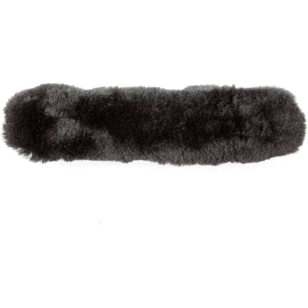 Kavalkade Protection Têtière/Muserolle Memory Peau d'Agneau 2 Velcro Noir