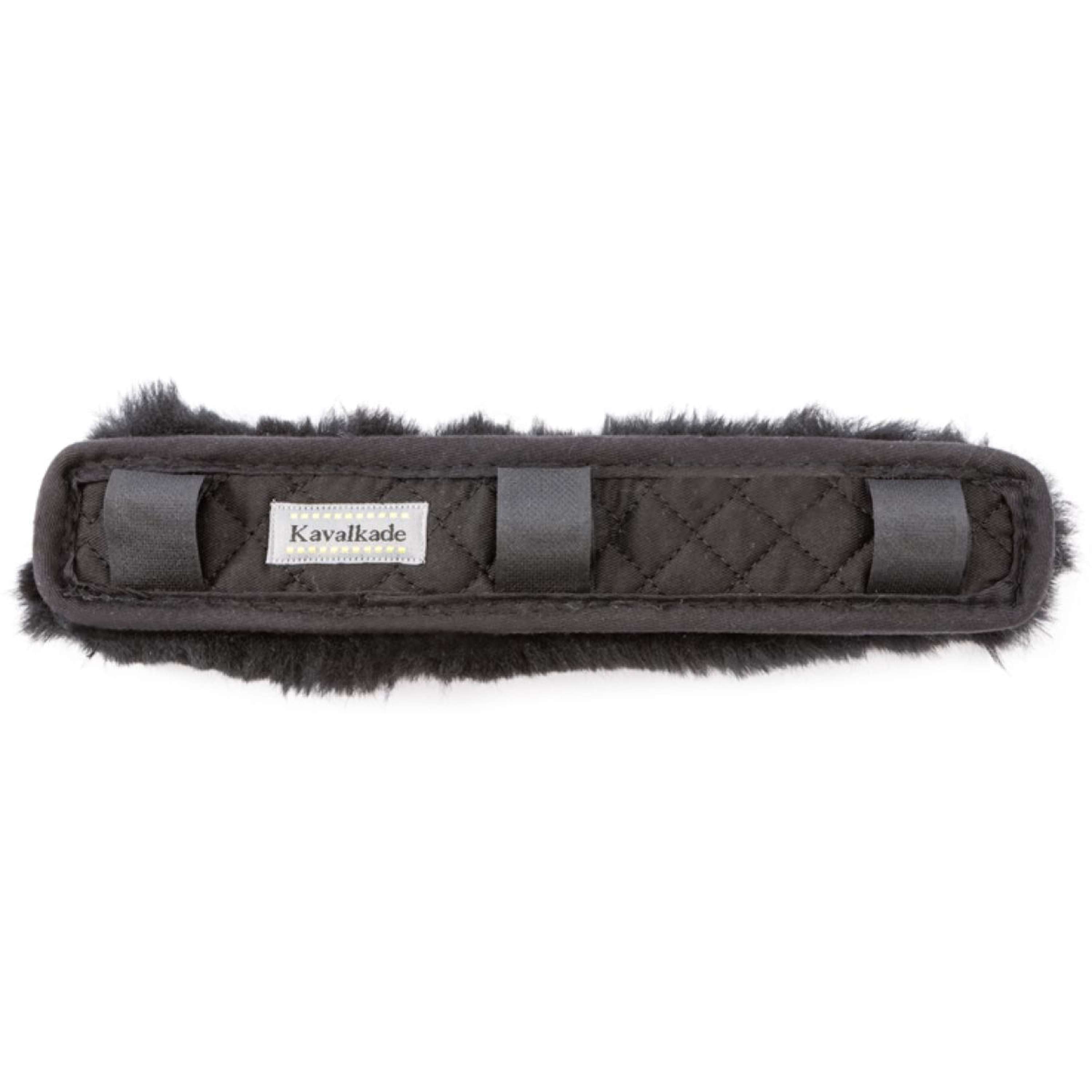 Kavalkade Tête et Nez Tapis Peau d'Agneau Noir