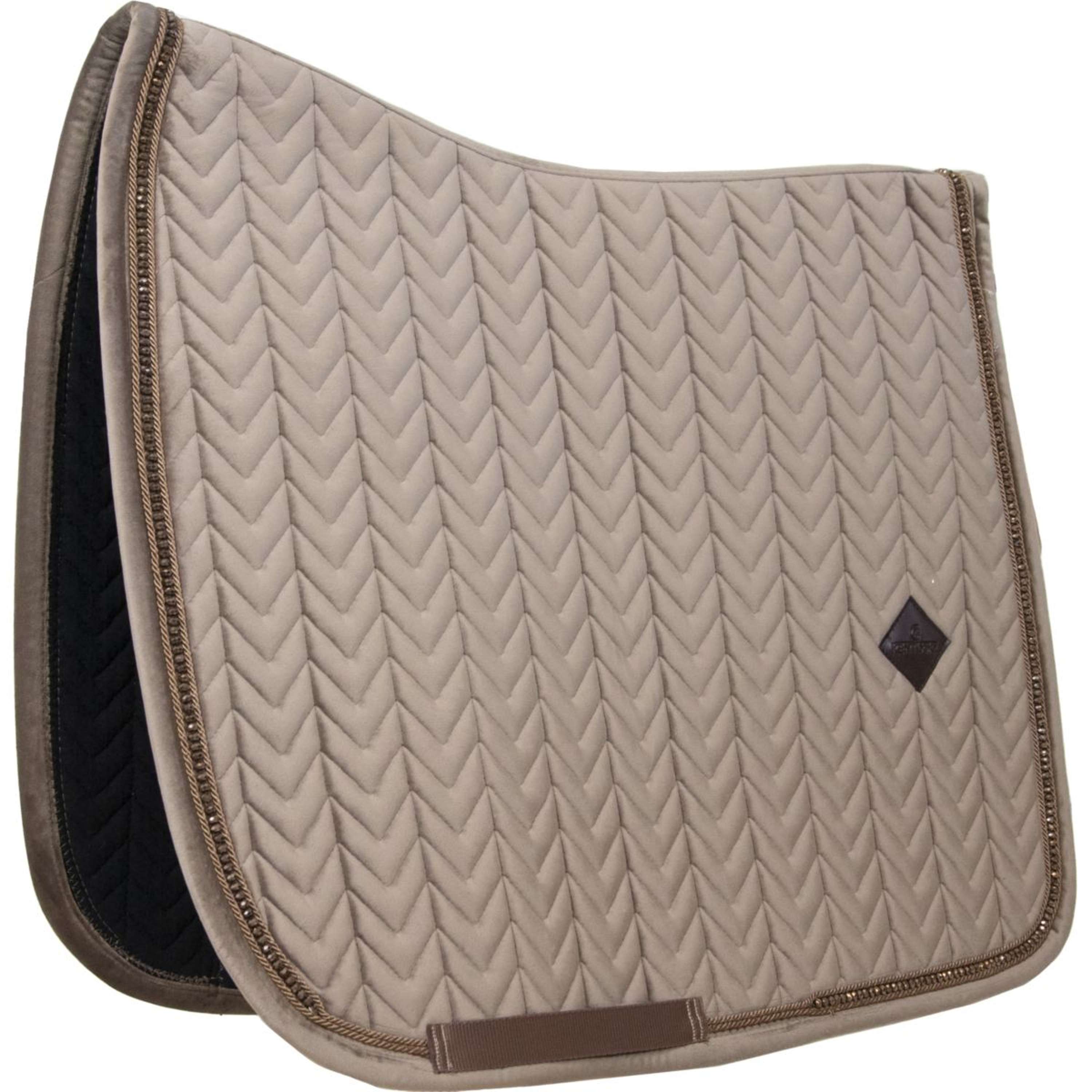 Kentucky Tapis de Selle velours Pearls Dressage Beige