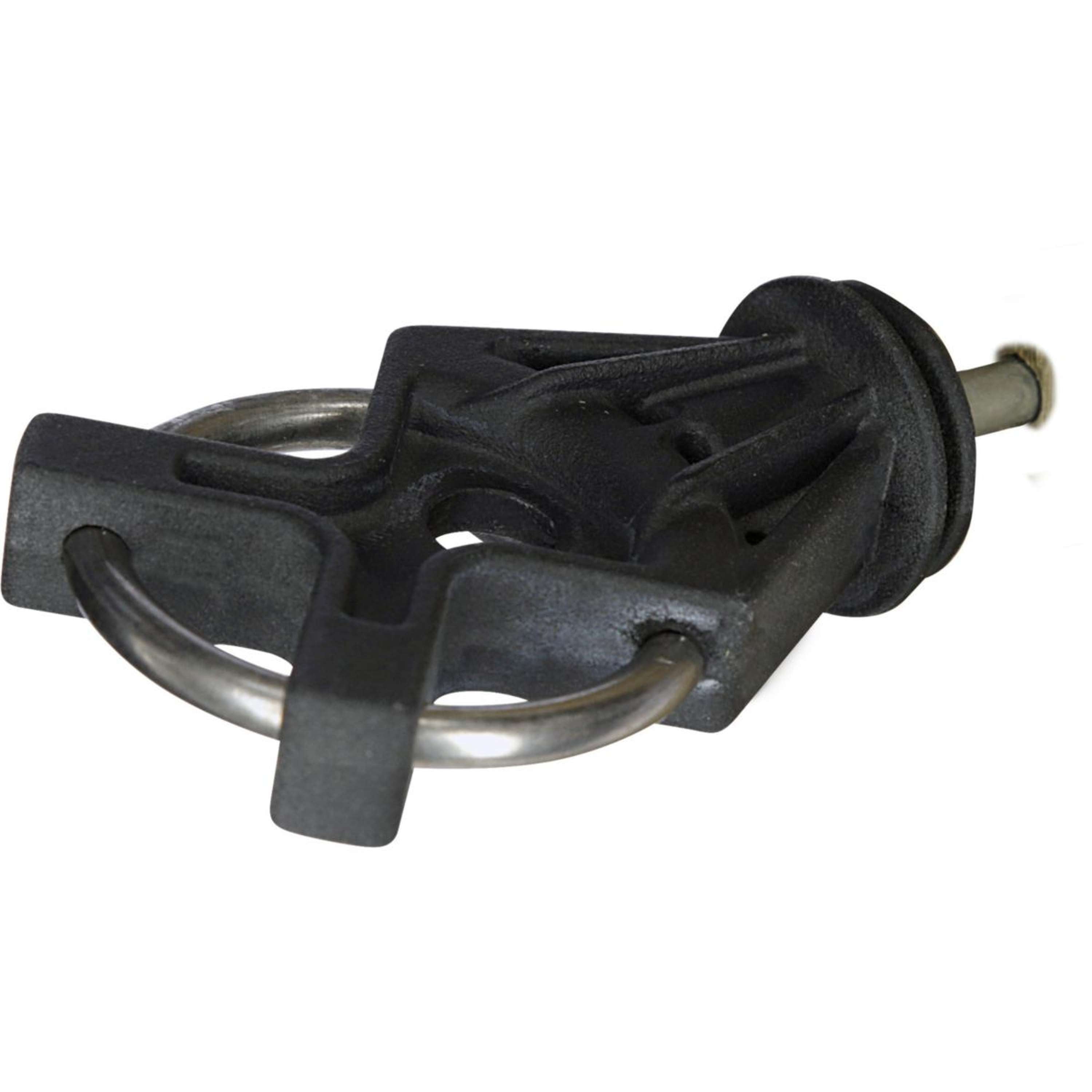 Kerbl Isolateur de Porte X³ Galvanisé 6 Pièces Noir