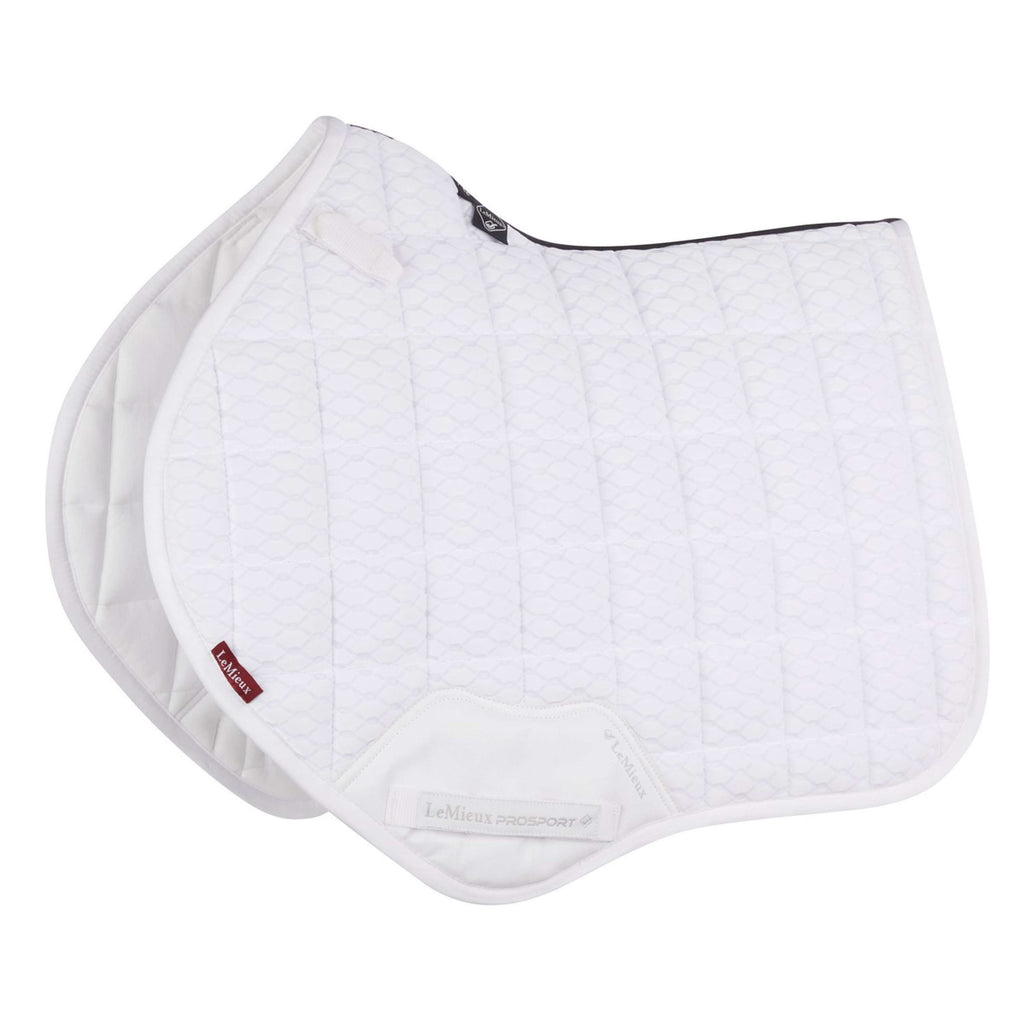LeMieux Tapis de Selle Carbon Mesh Air Square CC Blanc
