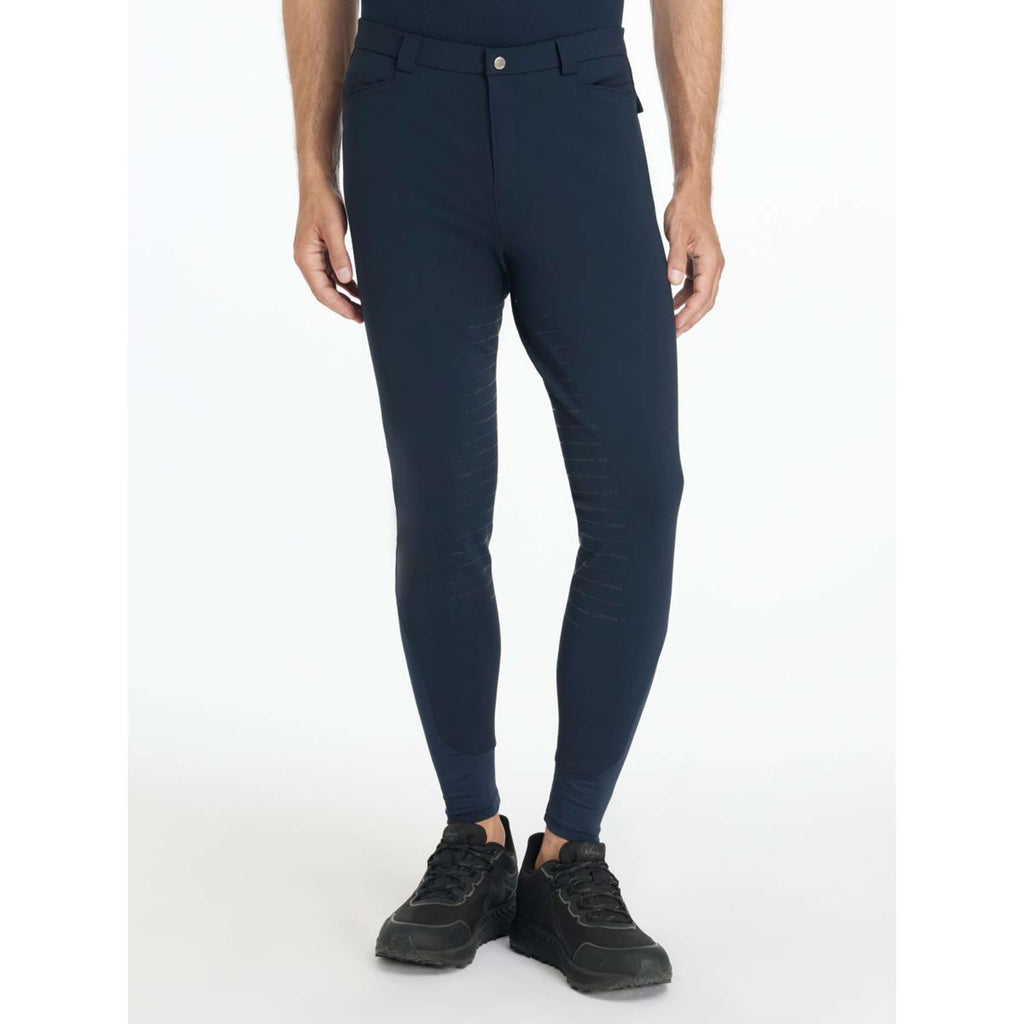 LeMieux Pantalon d'Équitation Sports Full Grip Hommes Marin