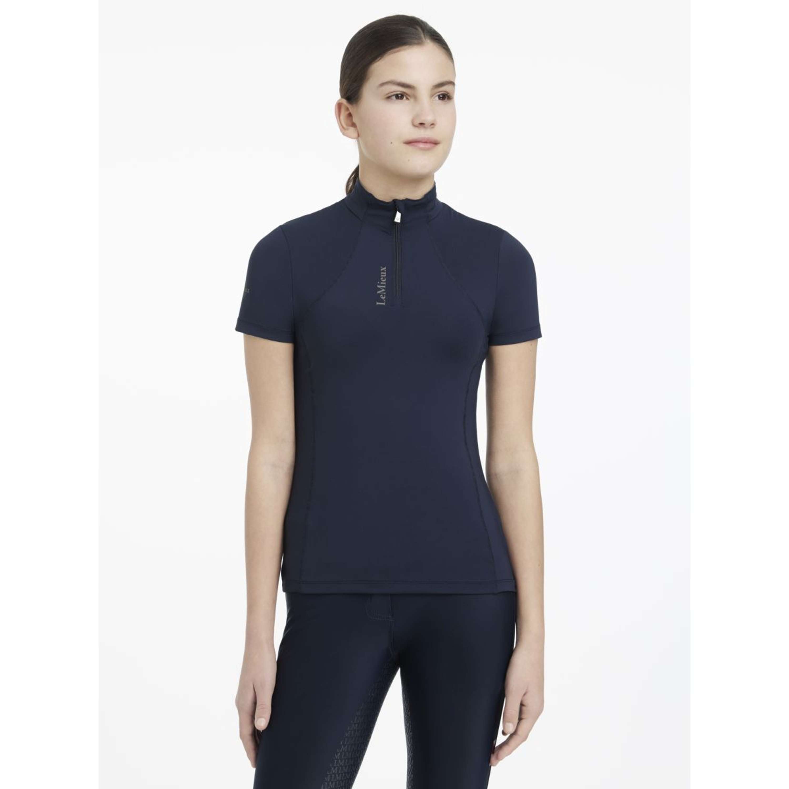 LeMieux Baselayer Young Rider Classique Manches Courtes Marin