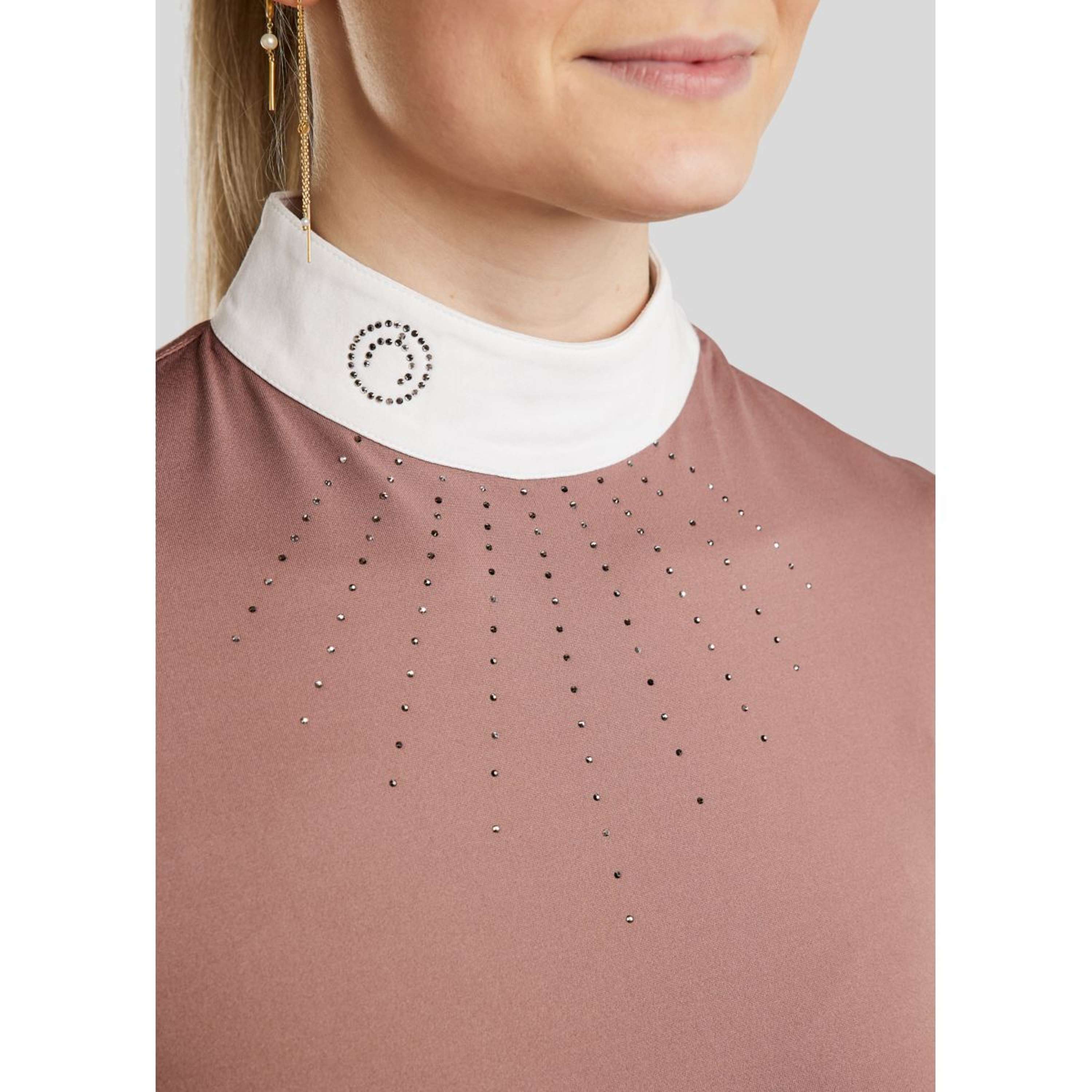Montar T-shirt de Concours MoEmilia Longues Manches Dusty Rose