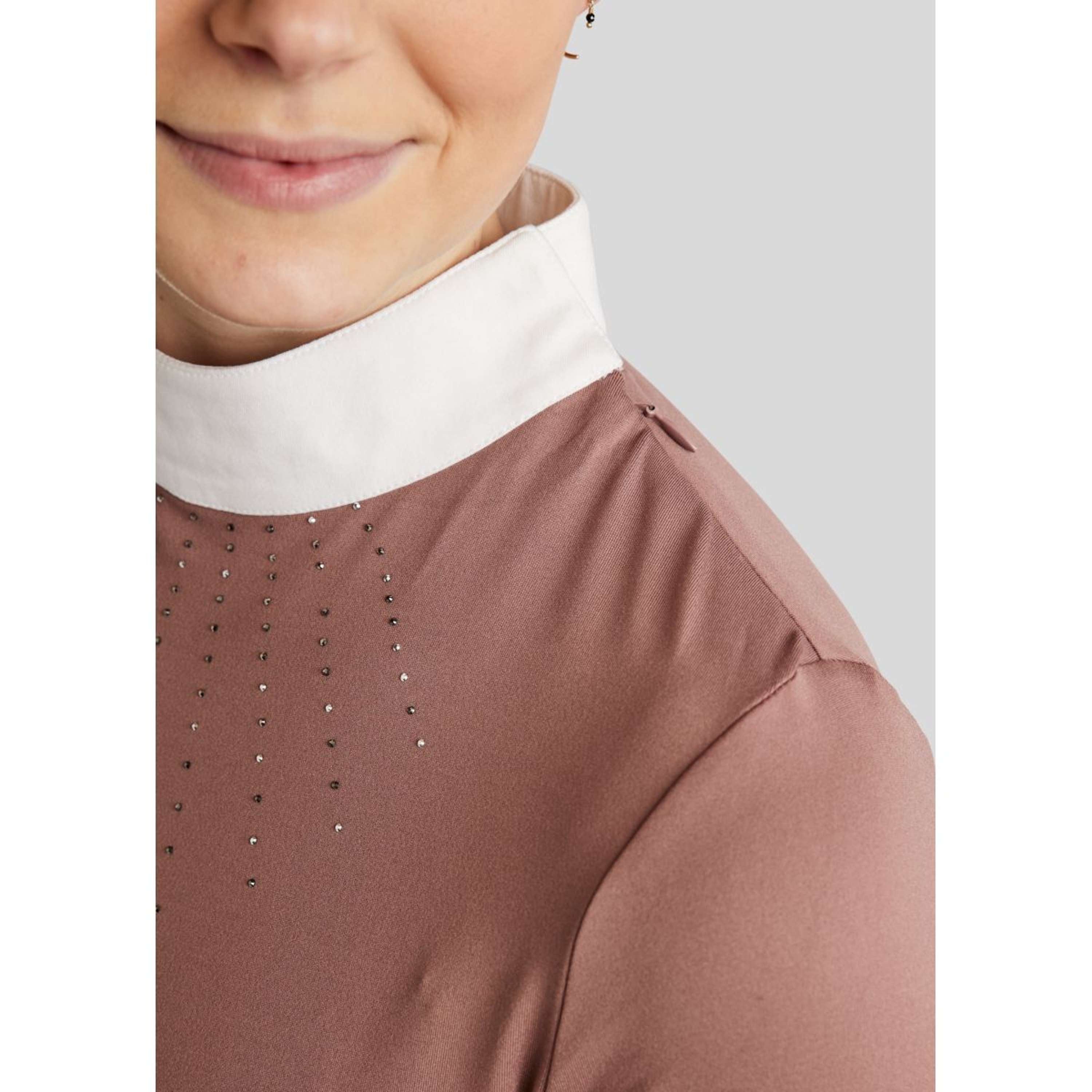 Montar T-shirt de Concours MoEmilia Longues Manches Dusty Rose