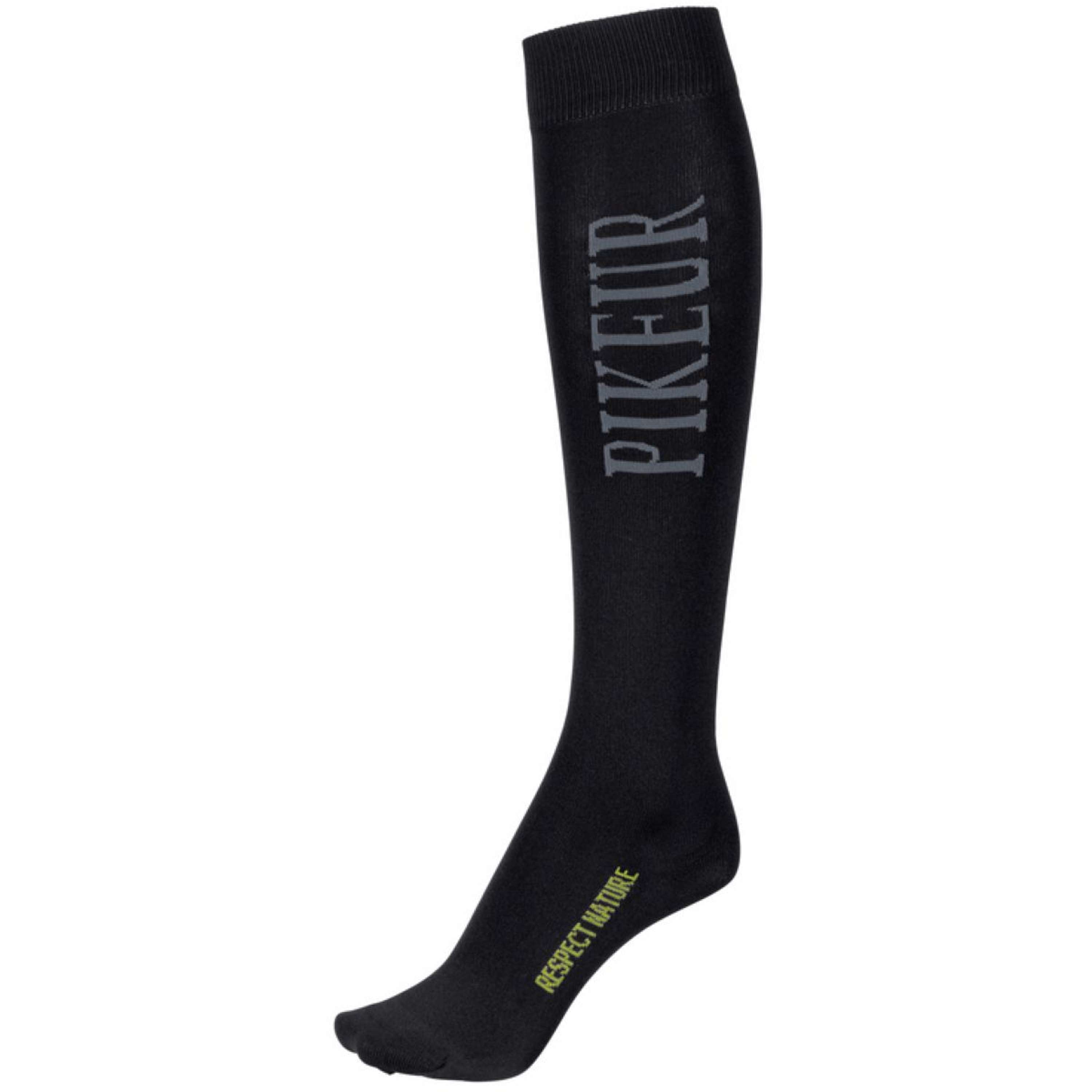Pikeur Chaussettes d'Équitation Noir/Gris