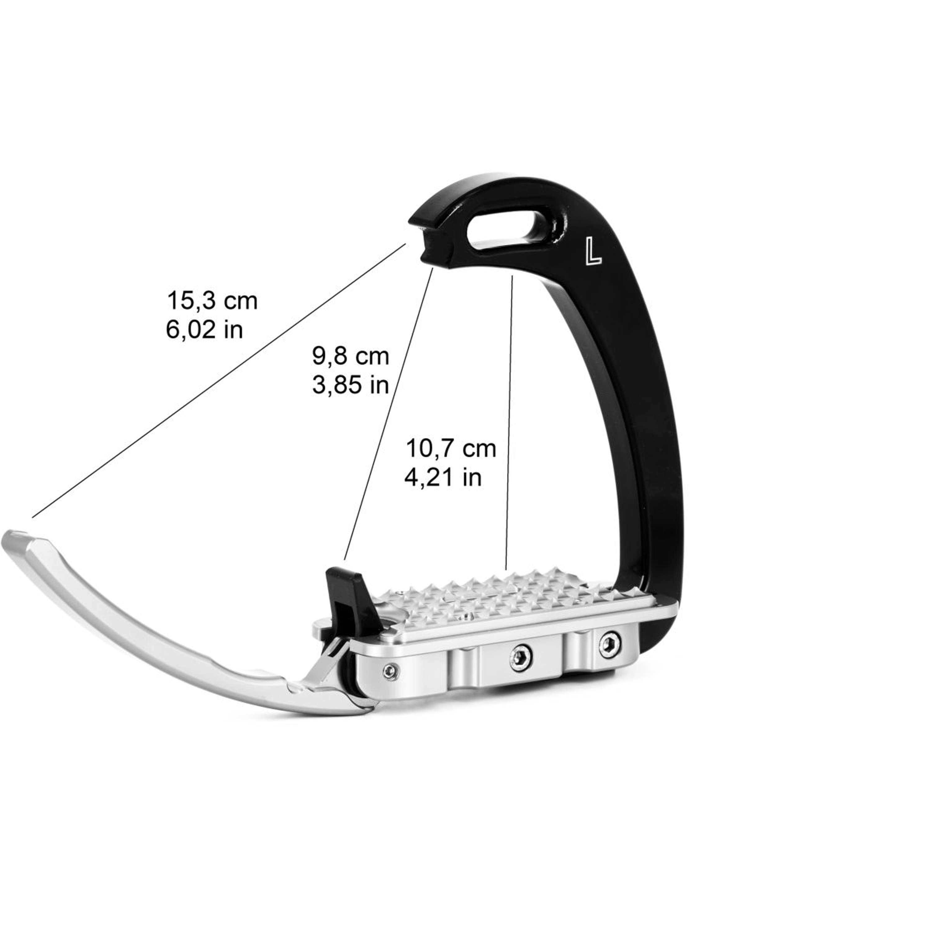 Tech Stirrups Étrier Venice Children Argent/Noir