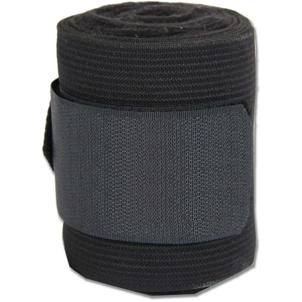 Waldhausen Bandages Elastic/Fleece 4 Pièce Noir