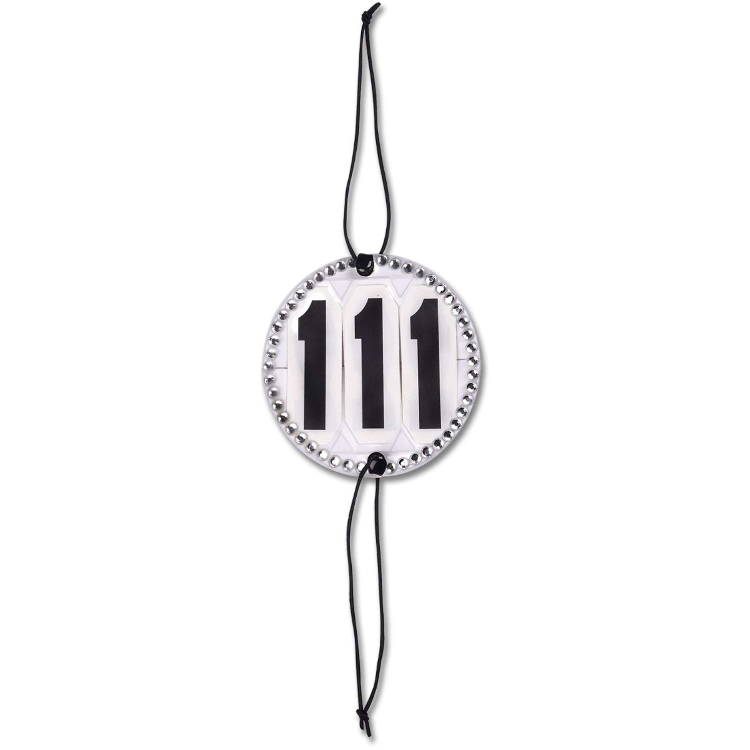 Waldhausen Numéros de départ Crystal Rond Blanc