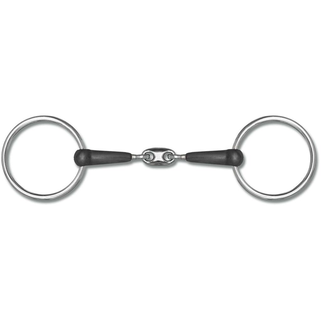 Waldhausen Mors de Filet 15mm Double Brisure en Caoutchouc