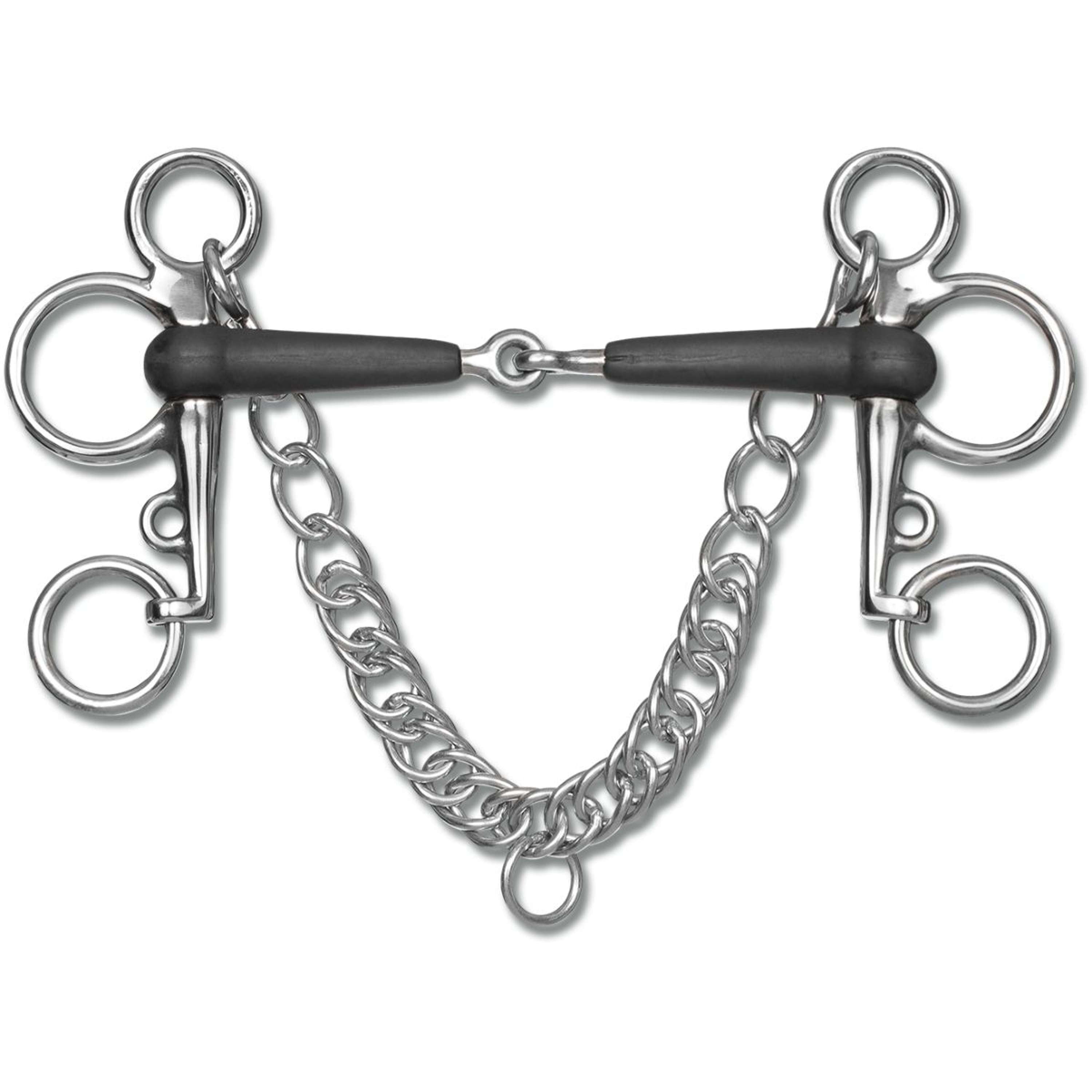 Waldhausen Filet Pelham 15mm Simple Brisé en Caoutchouc