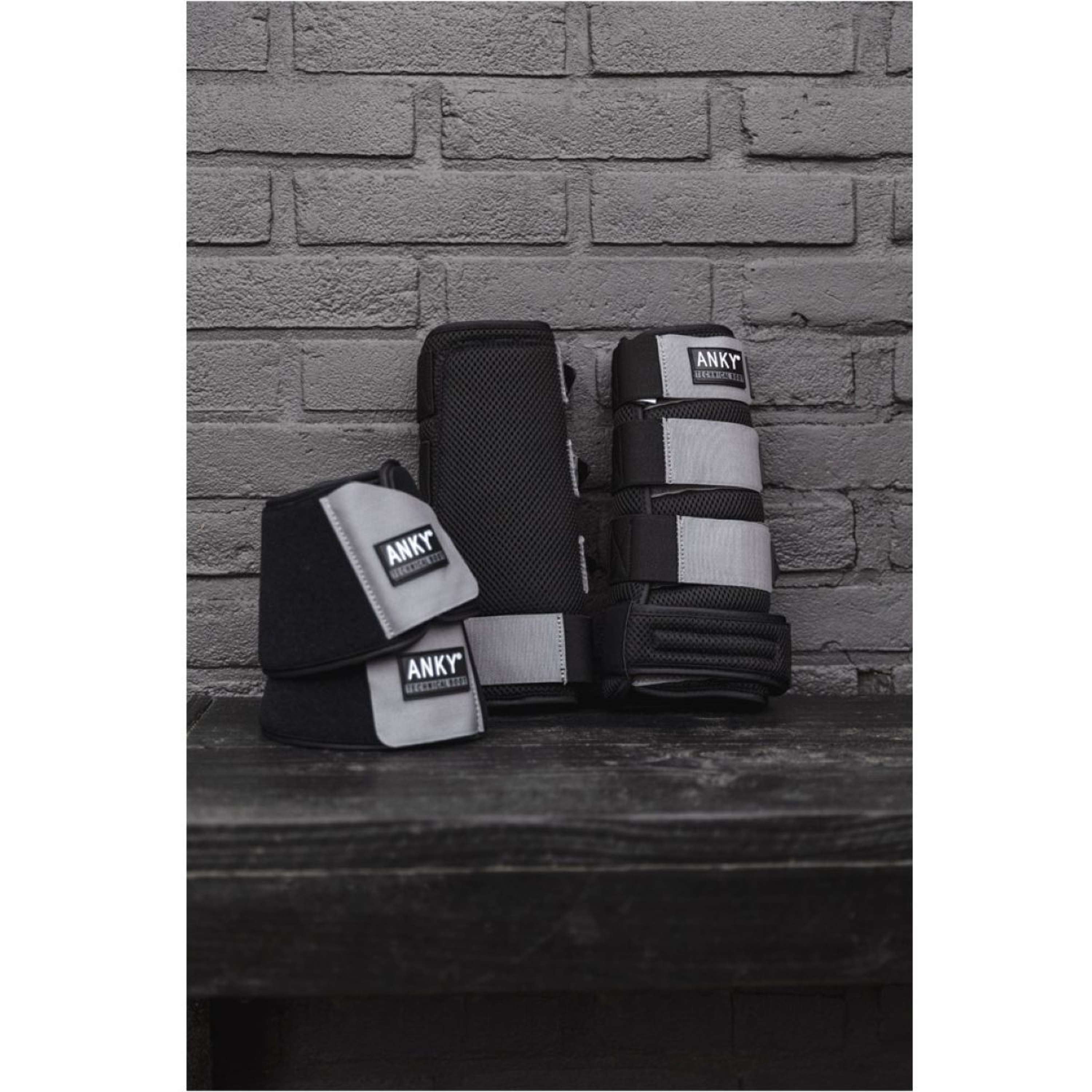 ANKY Guêtres 3D Mesh Black/Steel Grey