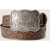 Ariat Ceinture Cow Buckle Hommes Noir