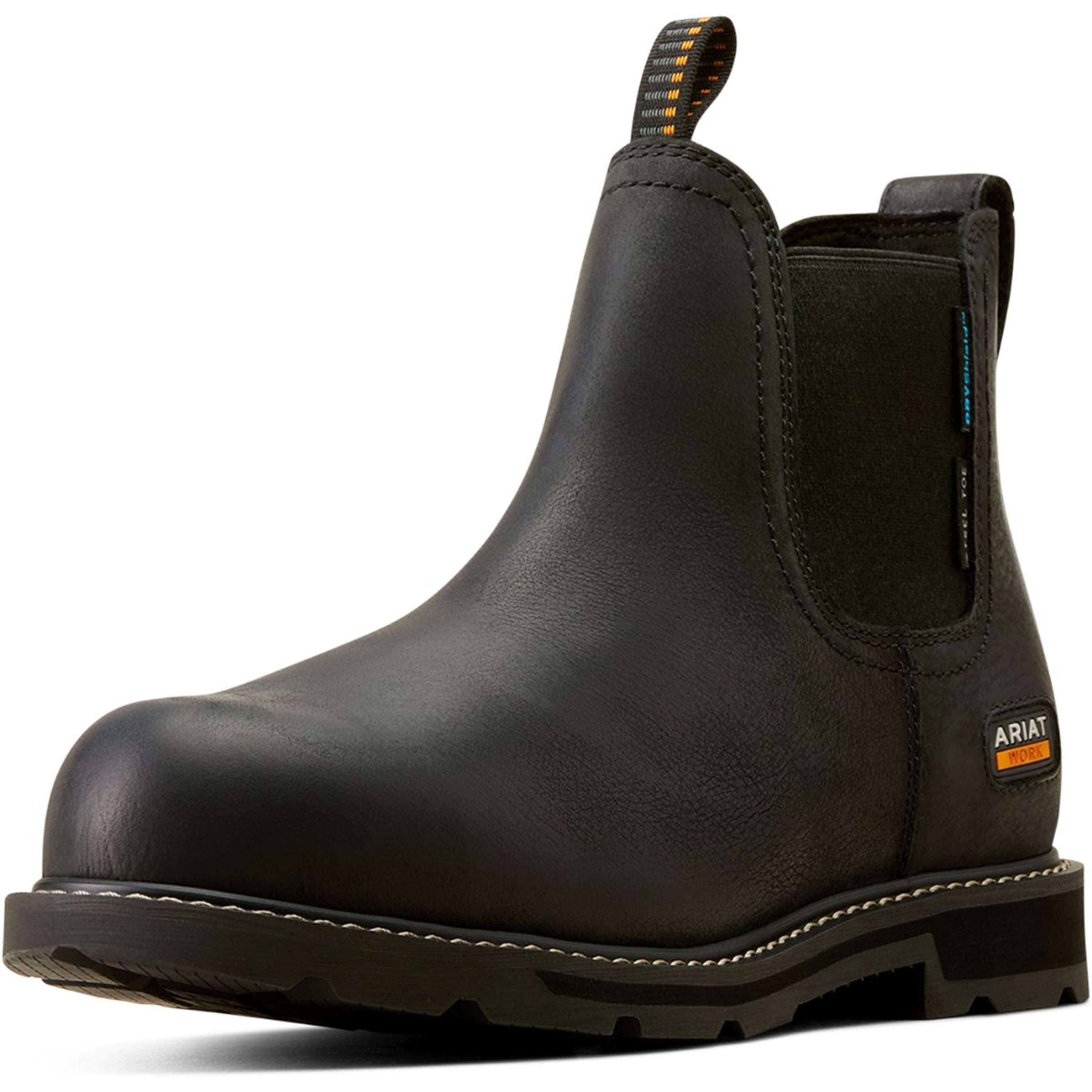 Ariat Jodhpurs Groundbreaker Chelsea Waterproof Steel Toe Hommes Noir