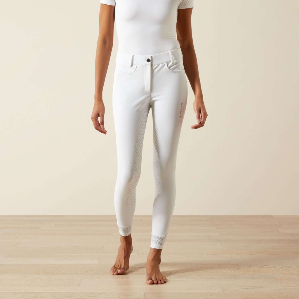 Ariat Pantalon d'Équitation Tri Factor NT Full Grip Blanc