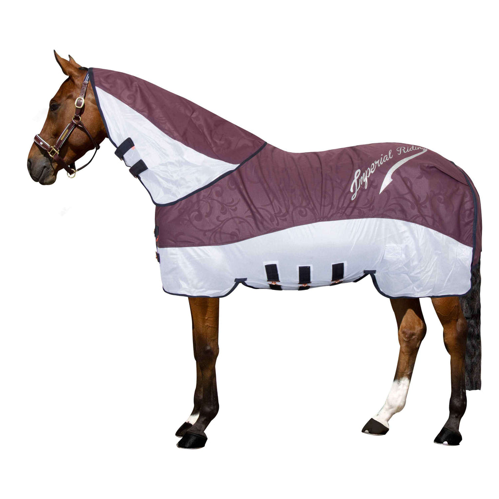 Imperial Riding Moustiquaire et Couverture de Protection Contre la Pluie IRHSuper-Dry Bordeaux