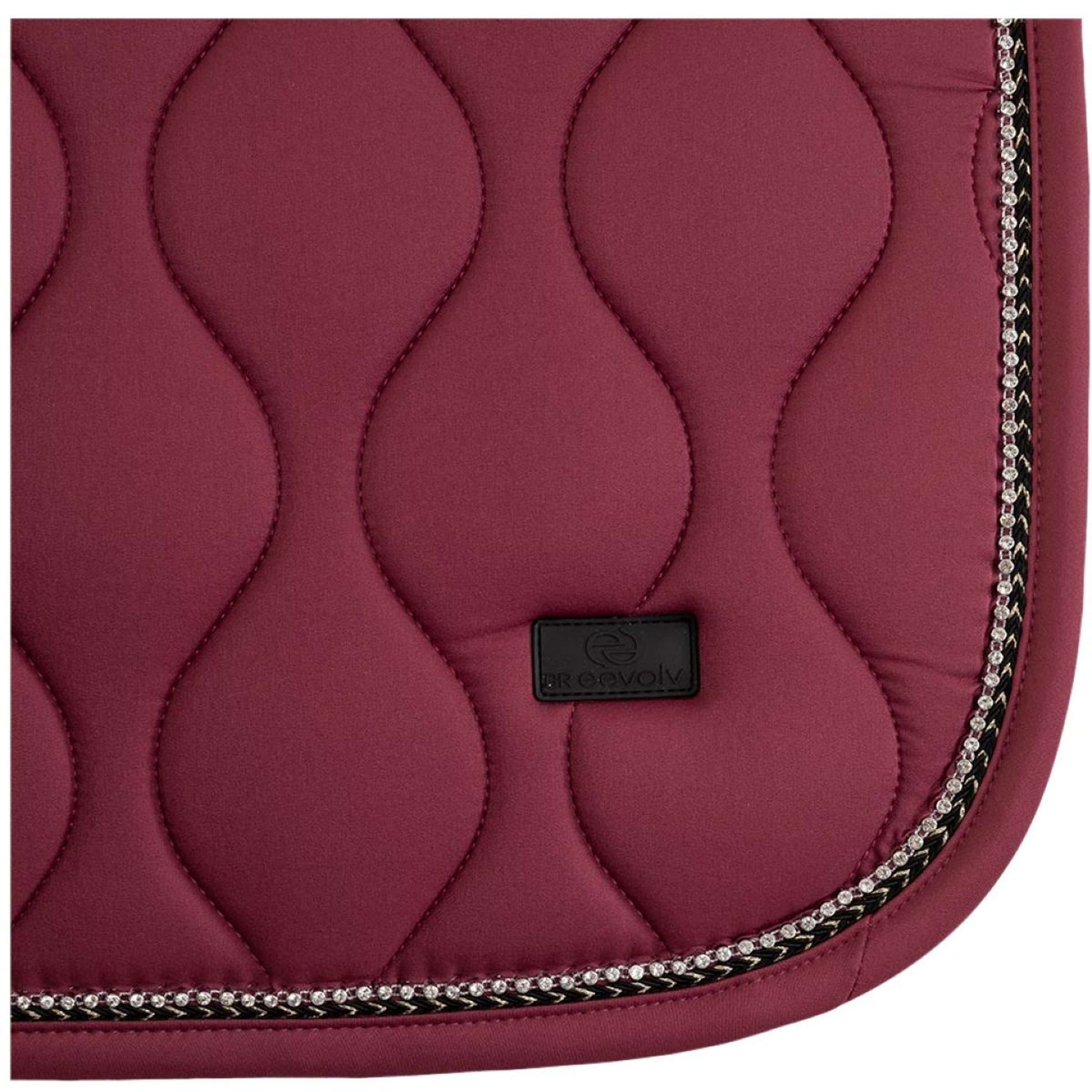 BR Tapis de Selle Eevolv Louise Polyvalence Maroon Red