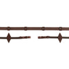 BR Rênes Biothane Cinderford Antidérapant Oak/Silver