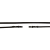 BR Rênes de Filet Cuir Fermé 13mm Blind Noir/Argent
