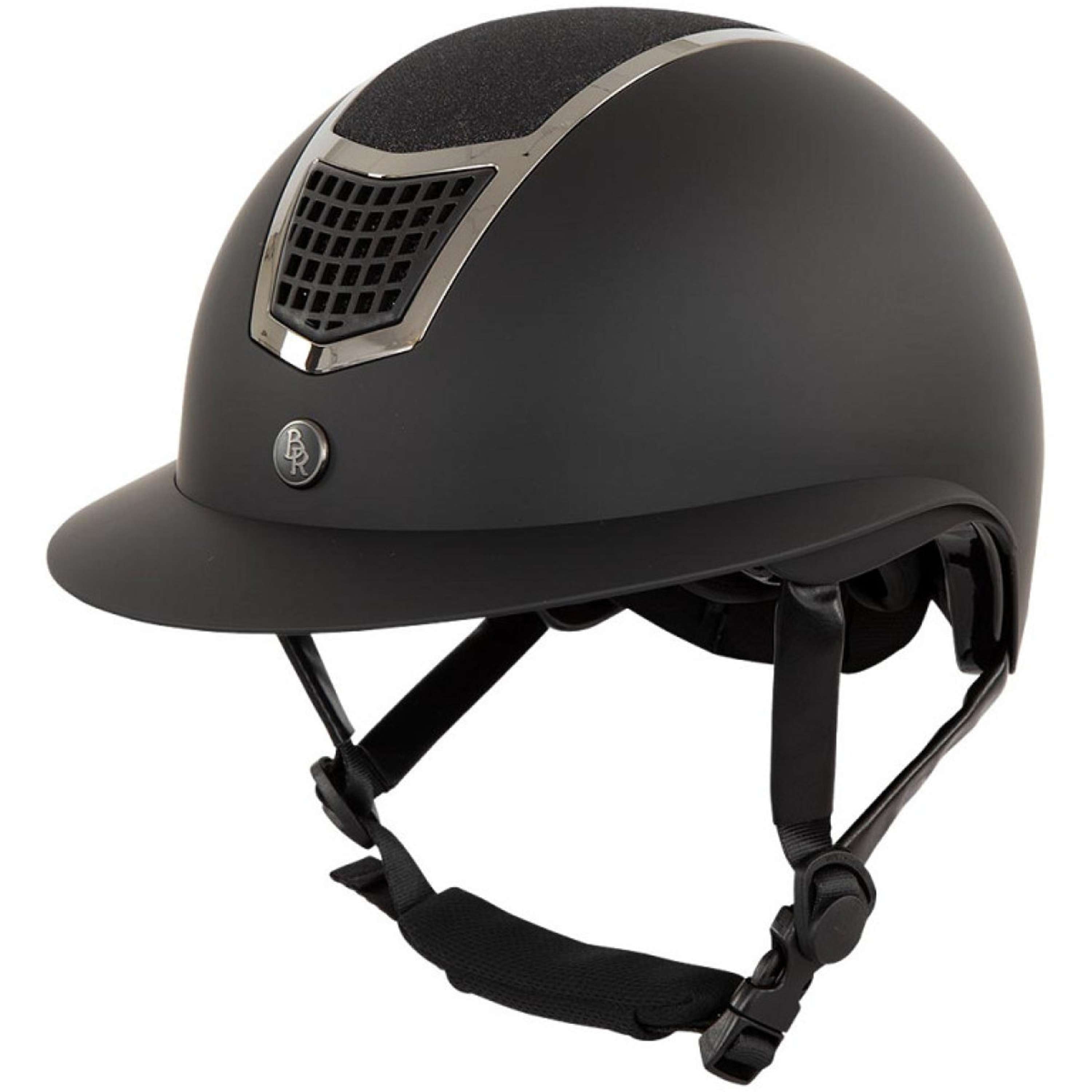 BR Bombe d’Équitation Lambda Plus Glitter Noir/Métal